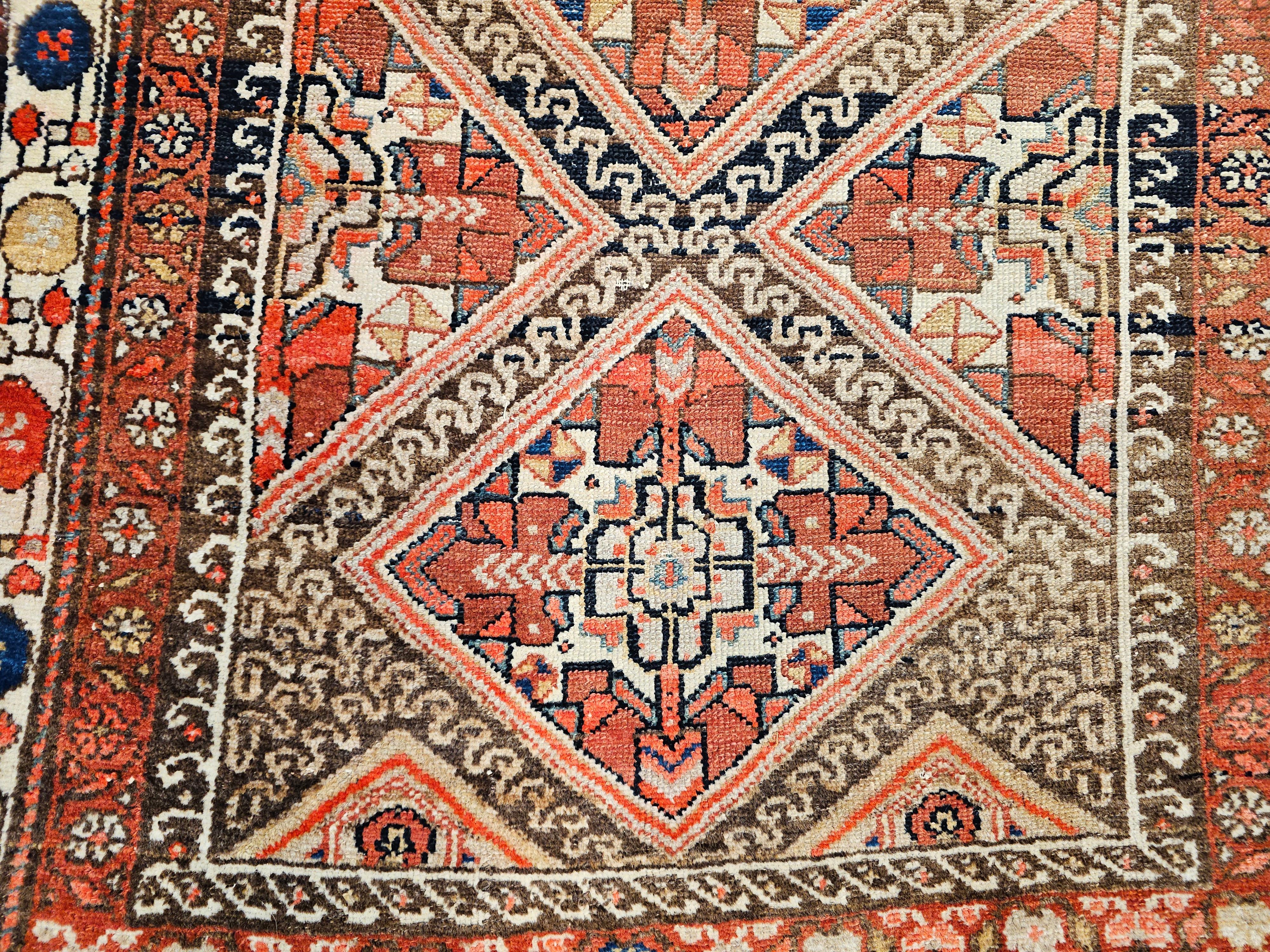 Vintage Persisch Malayer Breite Läufer im Angebot 2