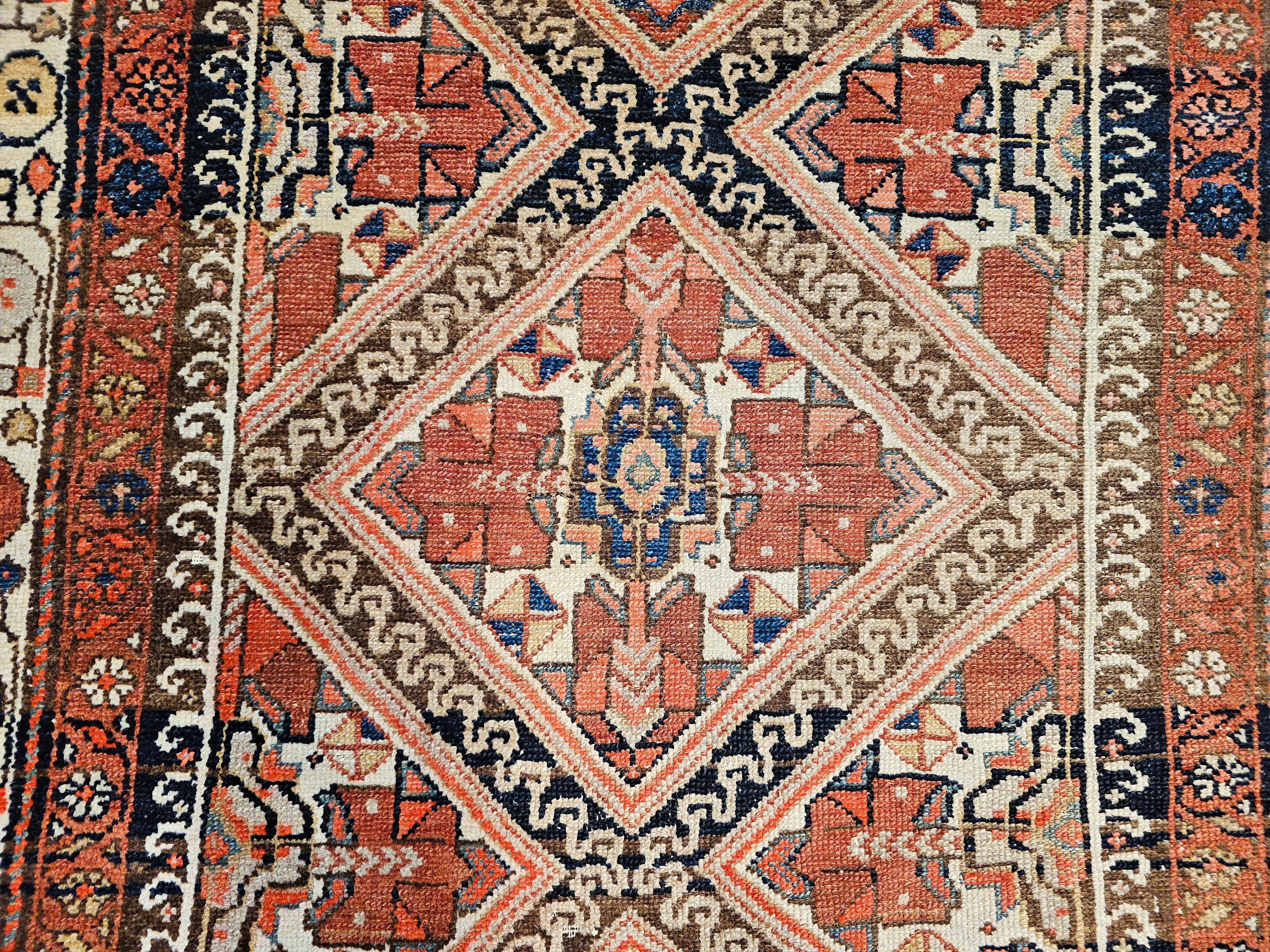 Vintage Persisch Malayer Breite Läufer im Angebot 3