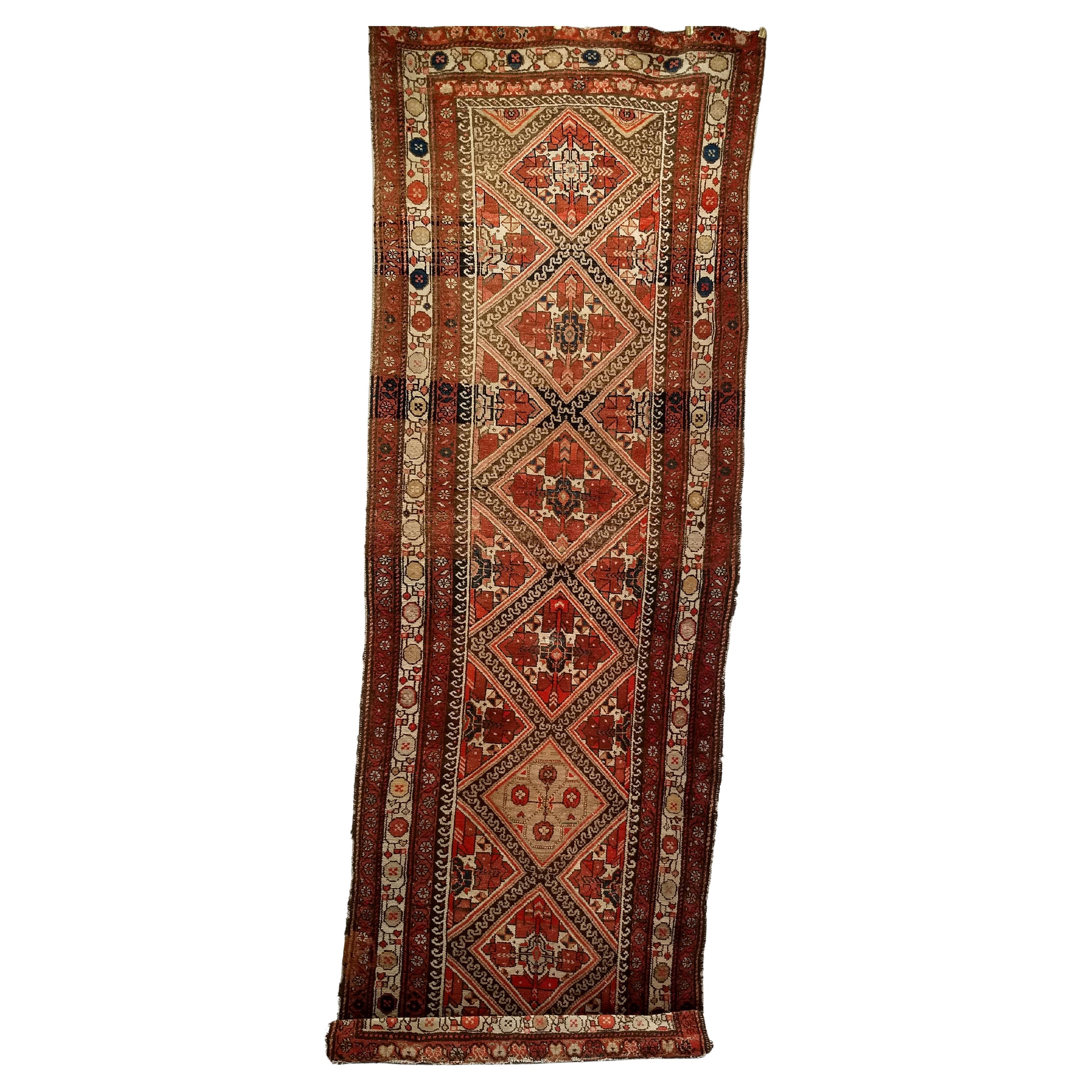 Runner largo persiano vintage Malayer