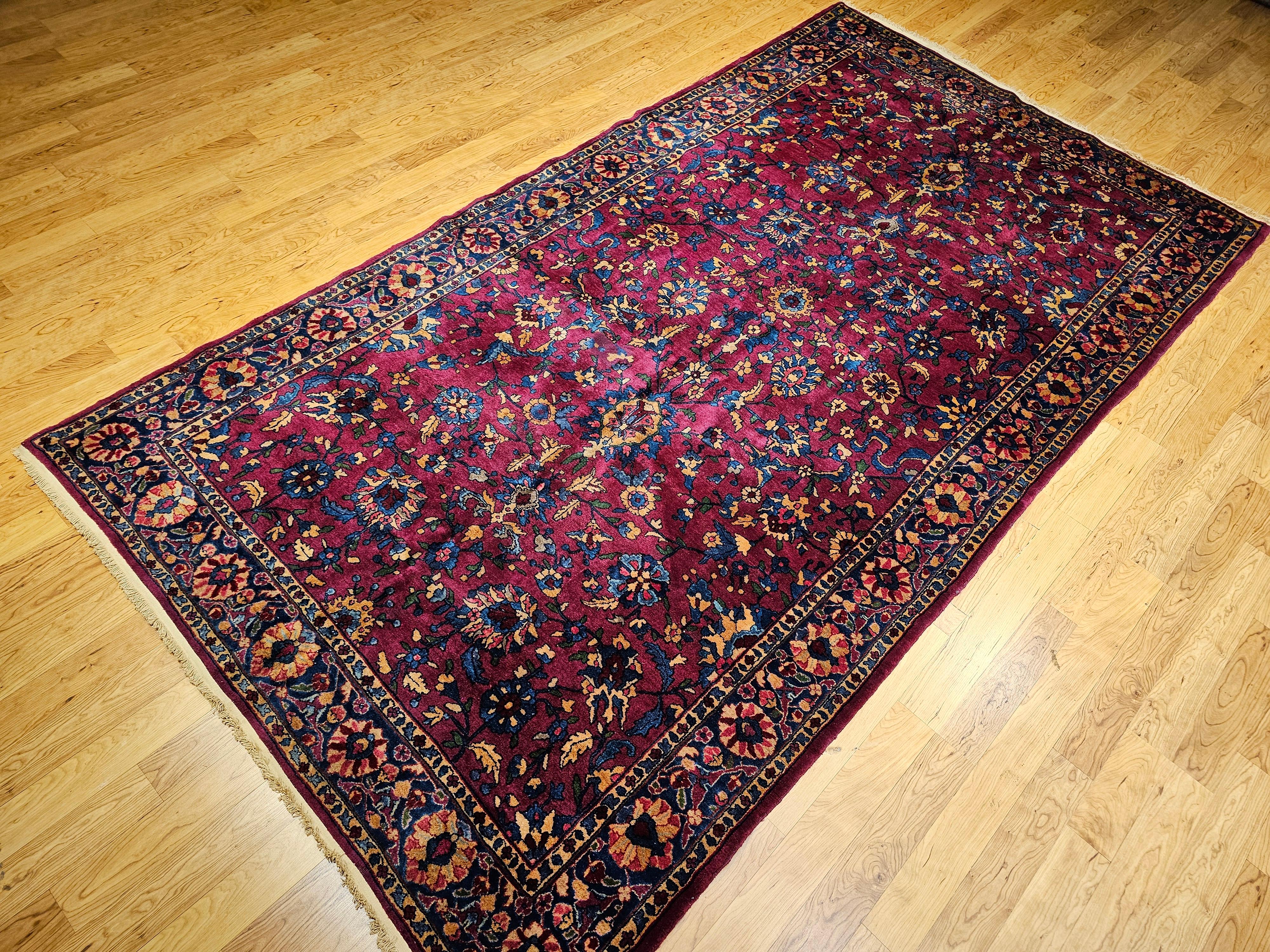 Tintura vegetale Tappeto persiano vintage Manchester Kashan Gallery (a) Gallery in vendita