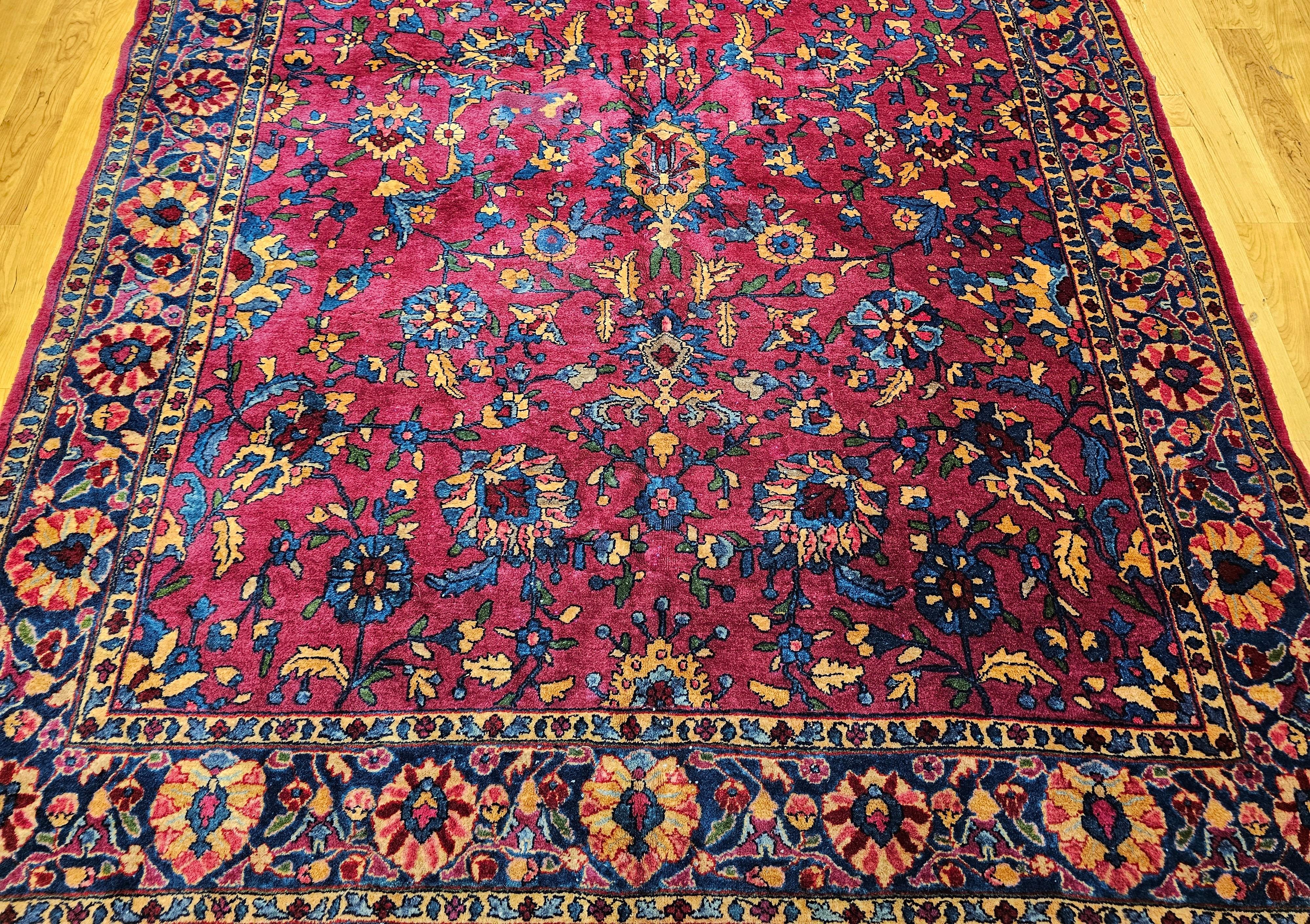 Tappeto persiano vintage Manchester Kashan Gallery (a) Gallery in vendita 1