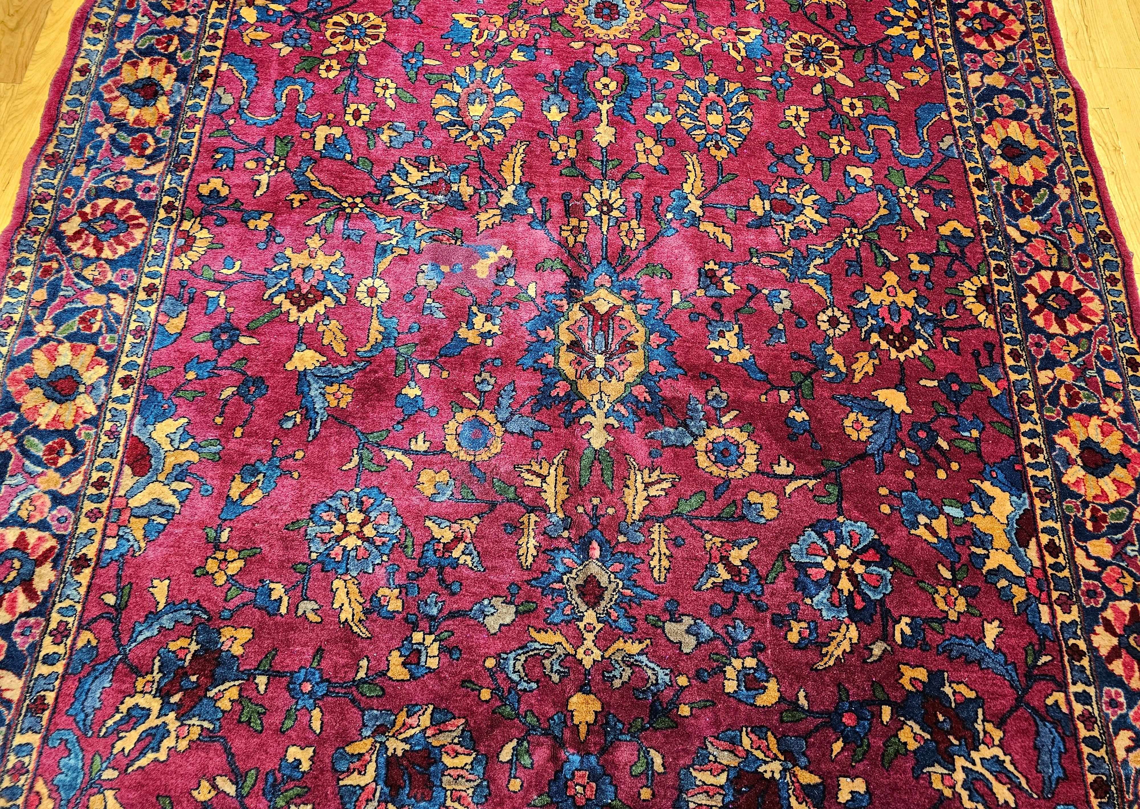 Tappeto persiano vintage Manchester Kashan Gallery (a) Gallery in vendita 2