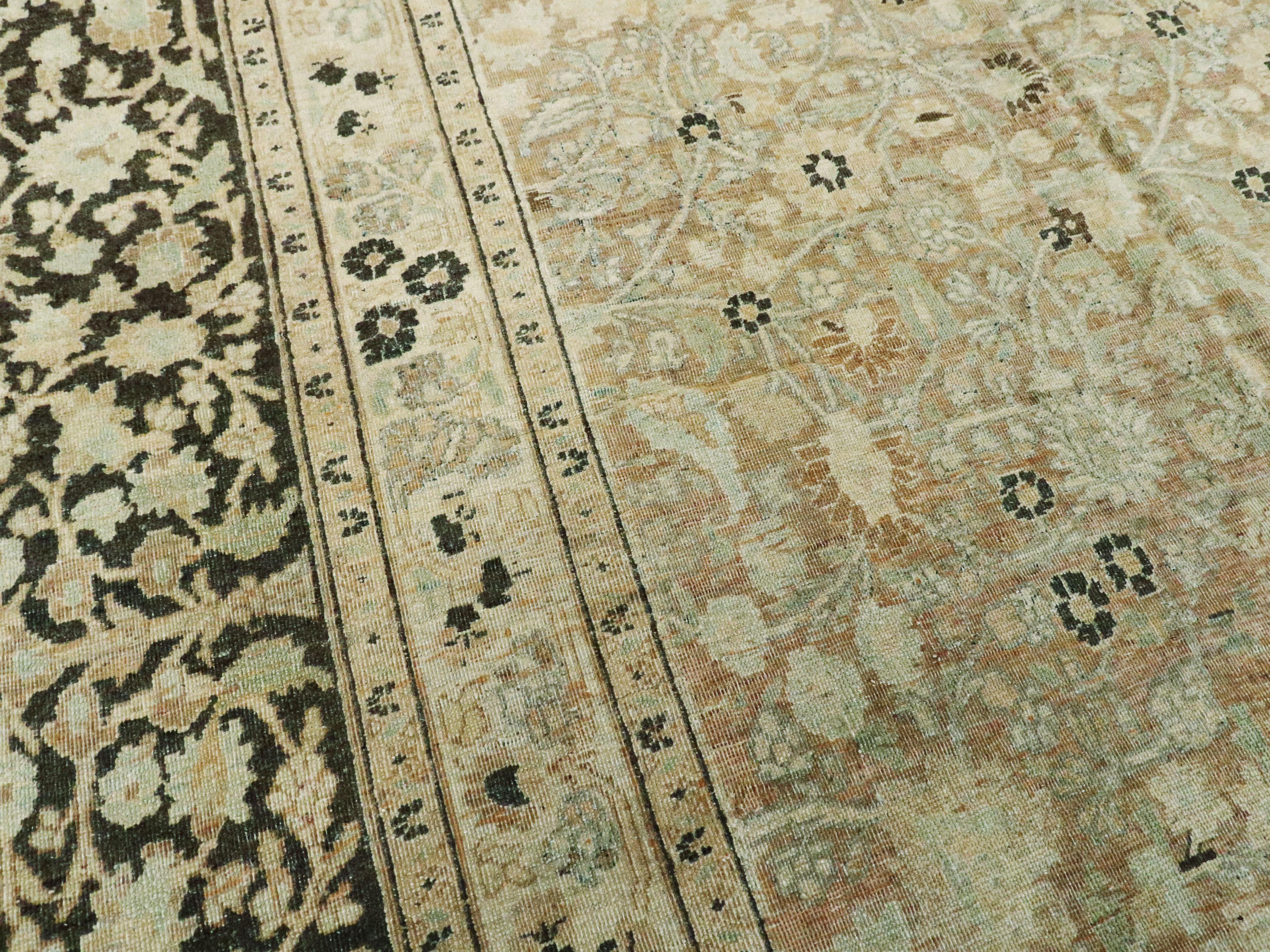 Tappeto persiano vintage Mashad In condizioni buone in vendita a New York, NY
