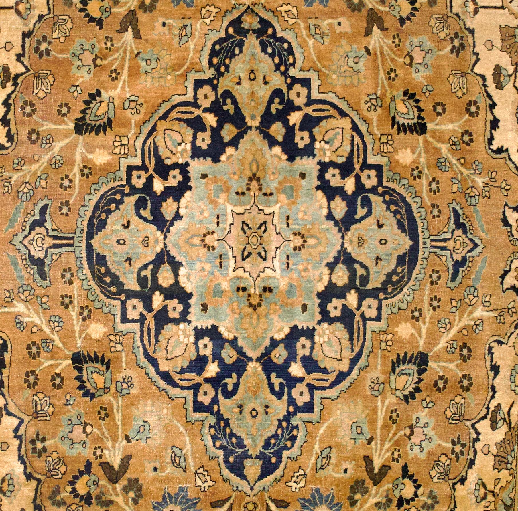 Vintage Persian Mashad Rug 9’3