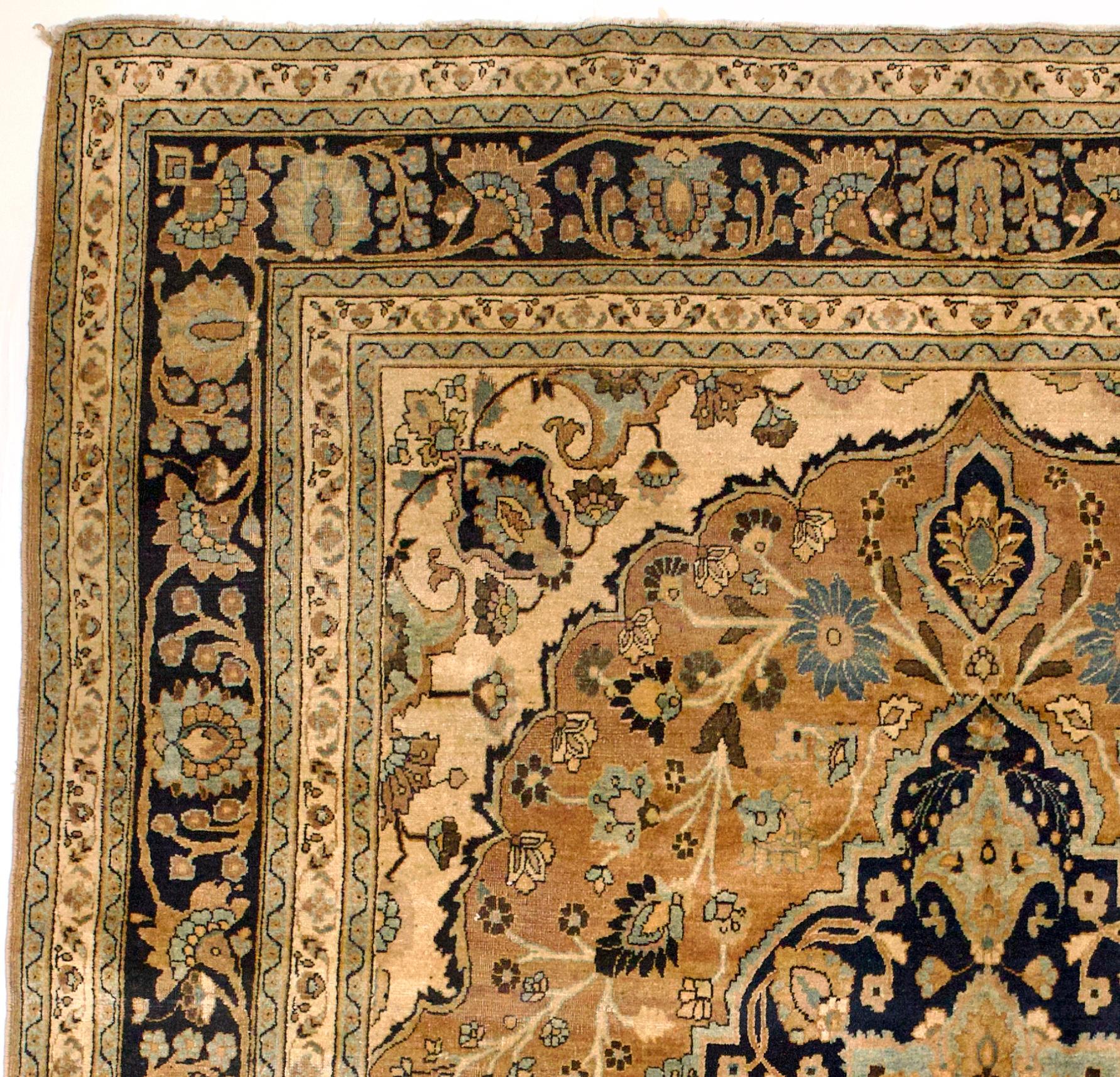 20th Century Vintage Persian Mashad Rug 9’3
