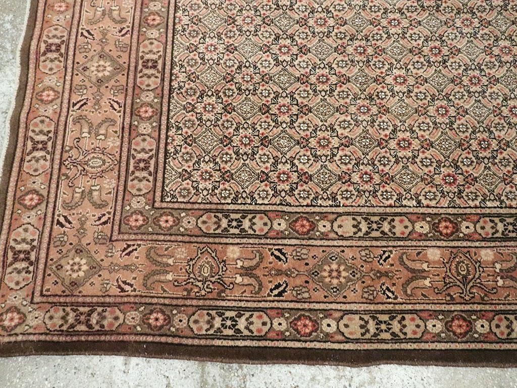 Vintage Persian Mashad Rug In Good Condition In New York, NY
