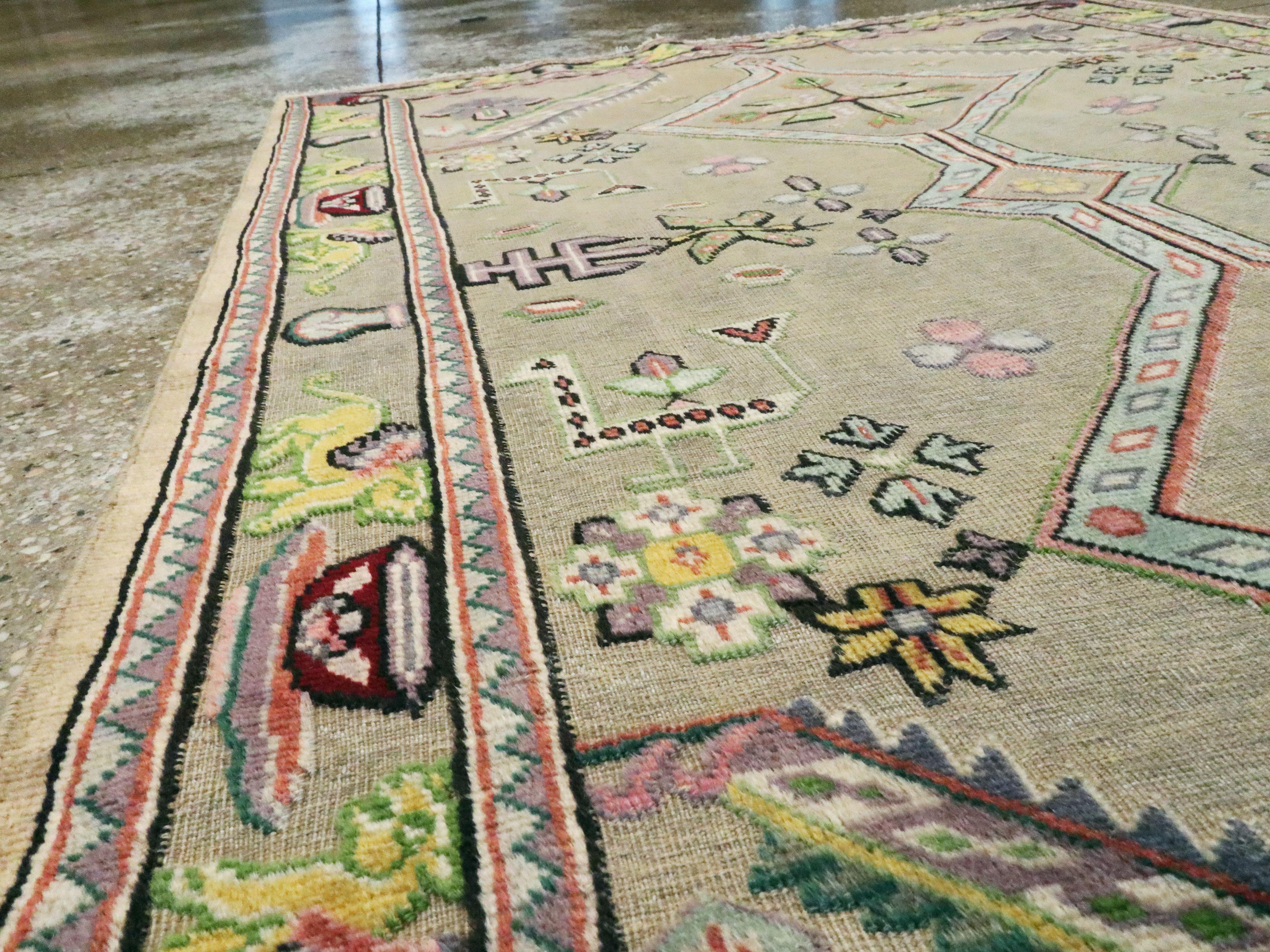 20th Century Vintage Persian Mashad Rug