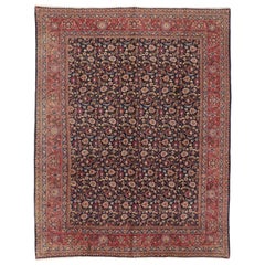 Alfombra persa vintage Mashhad de estilo federal moderno