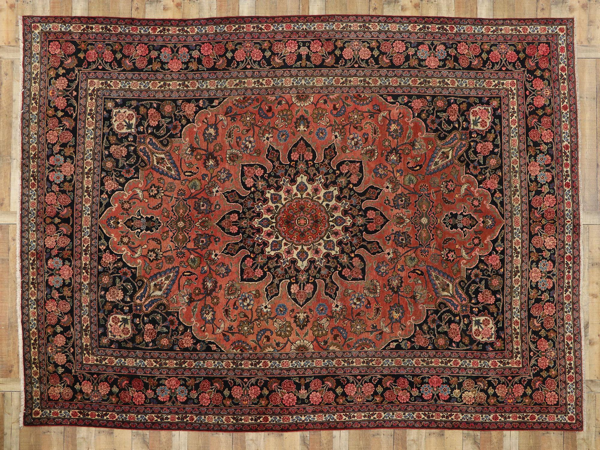 Altpersischer Mashhad-Teppich im Angebot 2