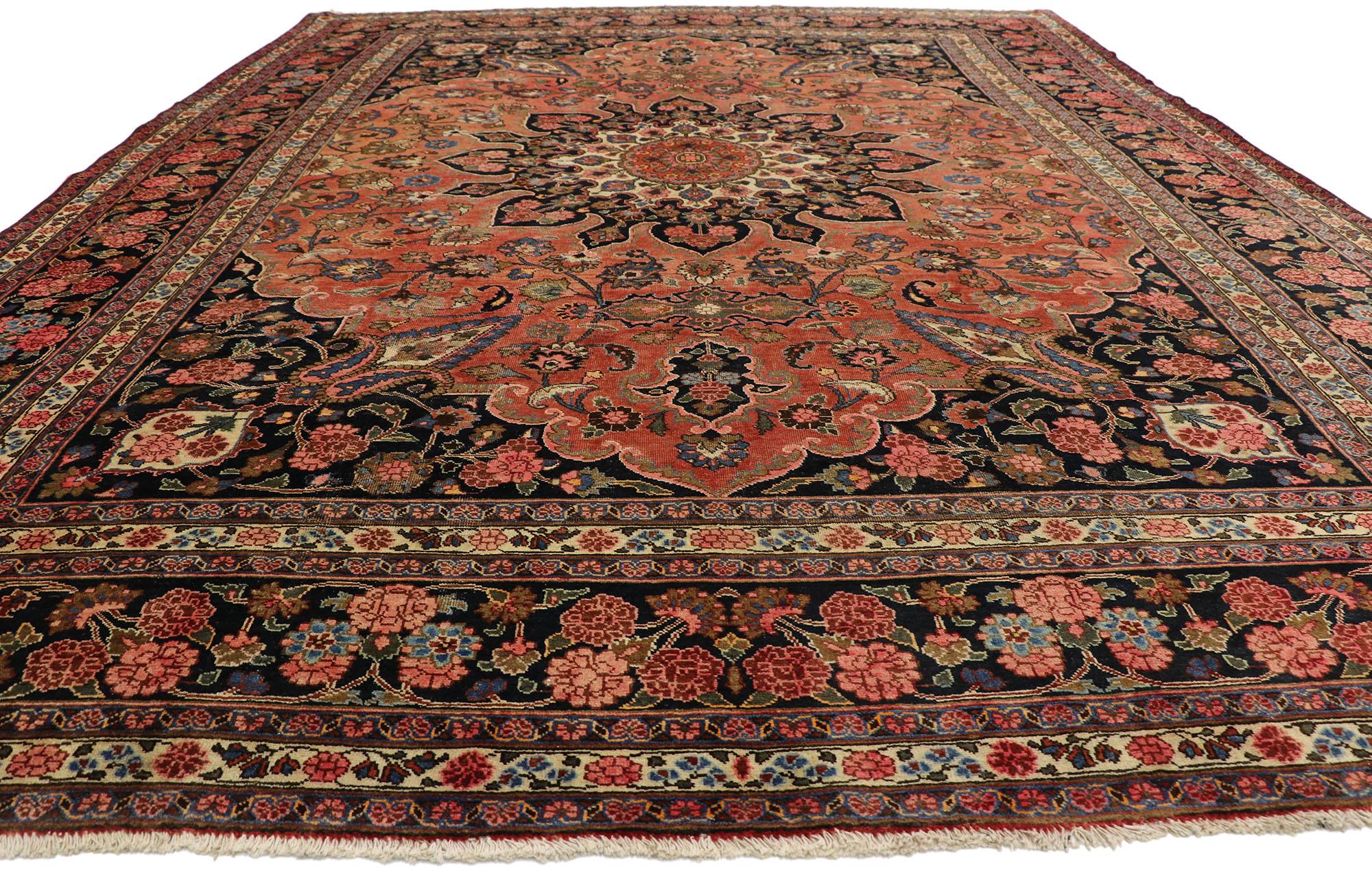 Altpersischer Mashhad-Teppich (Moderne) im Angebot