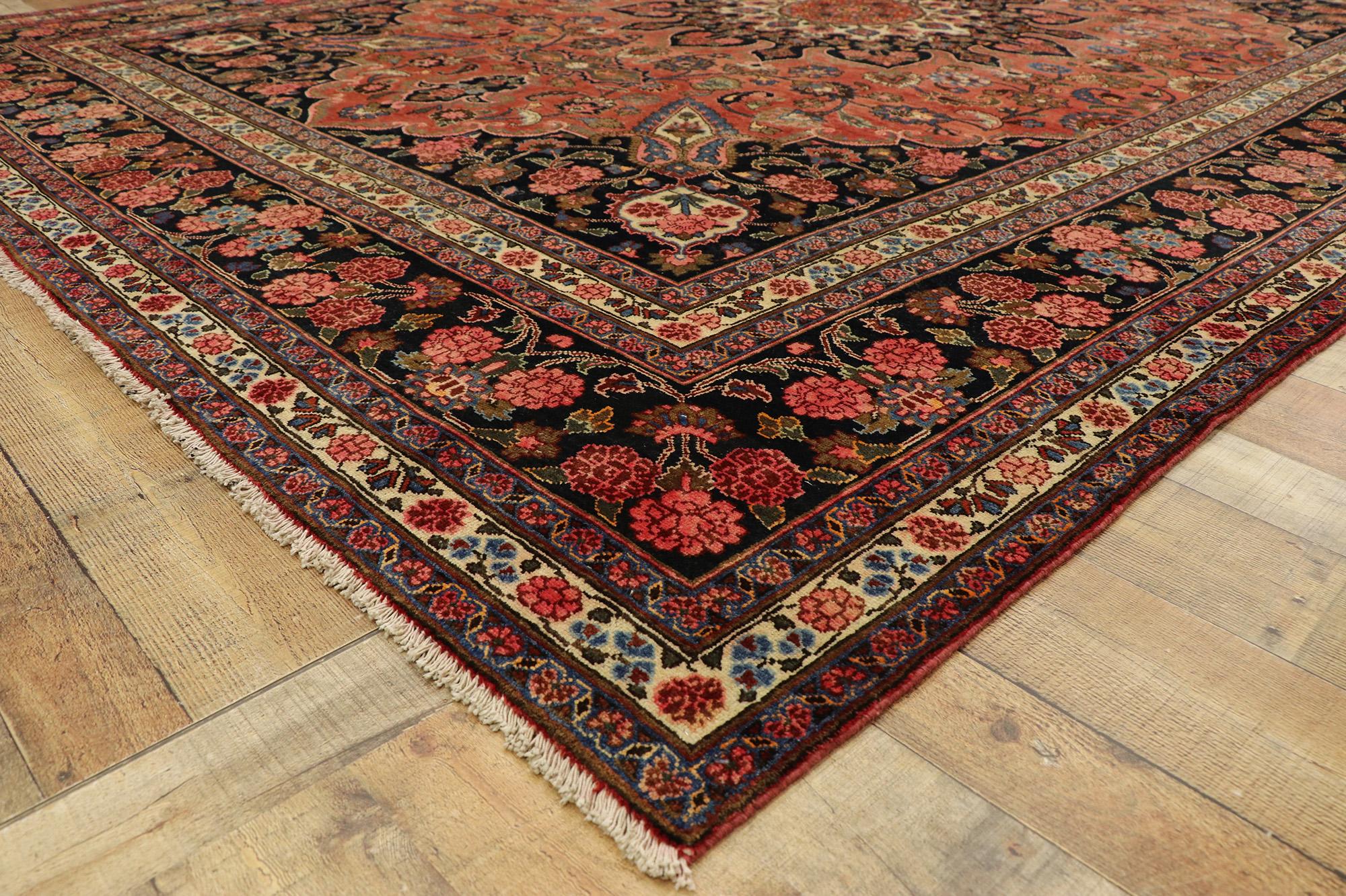 Altpersischer Mashhad-Teppich (Wolle) im Angebot
