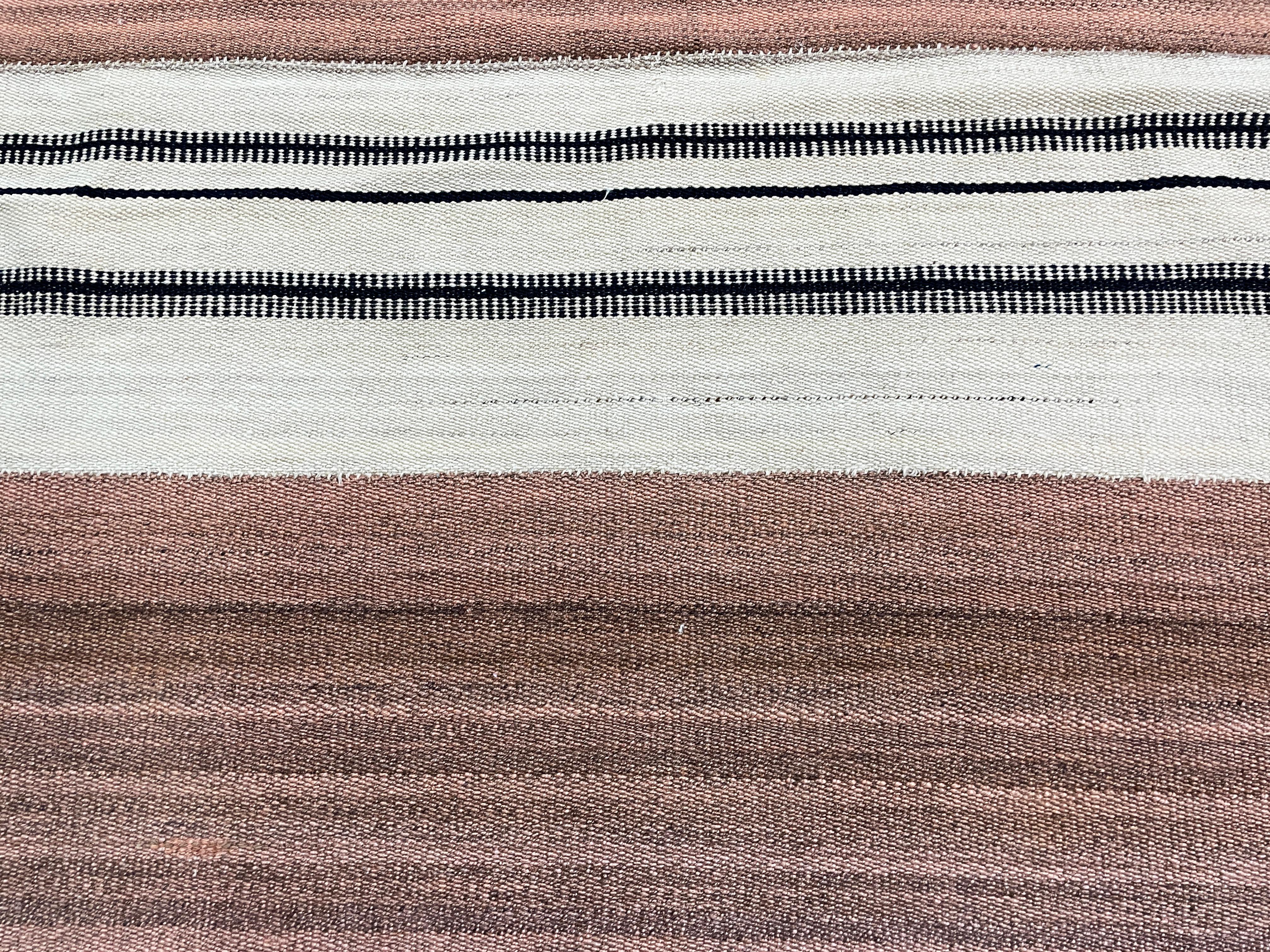 Kilim or flat weave, natural dye or un dyed wool.
 Mazandaran Kilim 7'1
