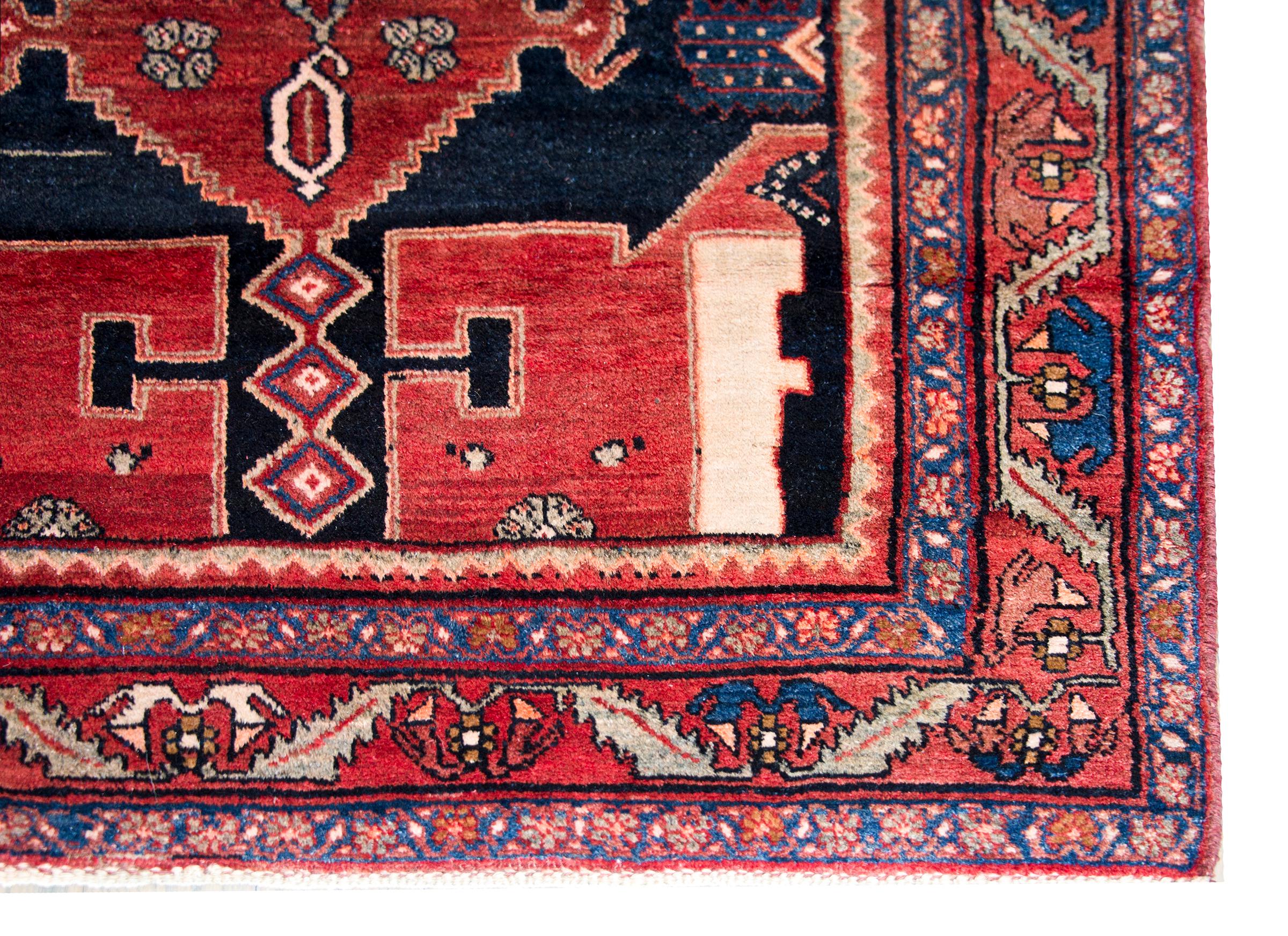 Vintage Persian Mazleghan Rug For Sale 2