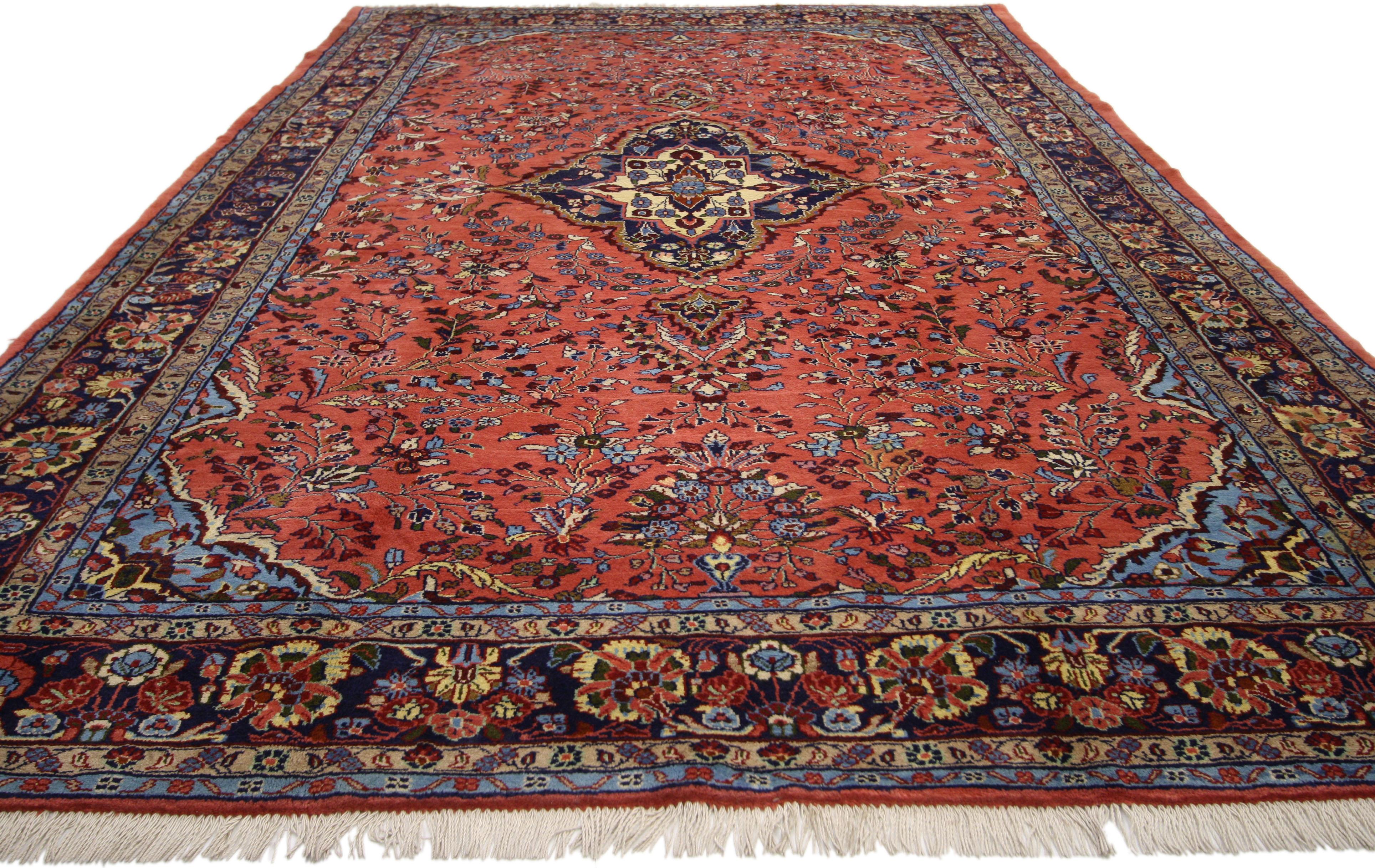 Persischer Mehraban-Teppich im traditionellen Stil aus Persien (Kirman) im Angebot
