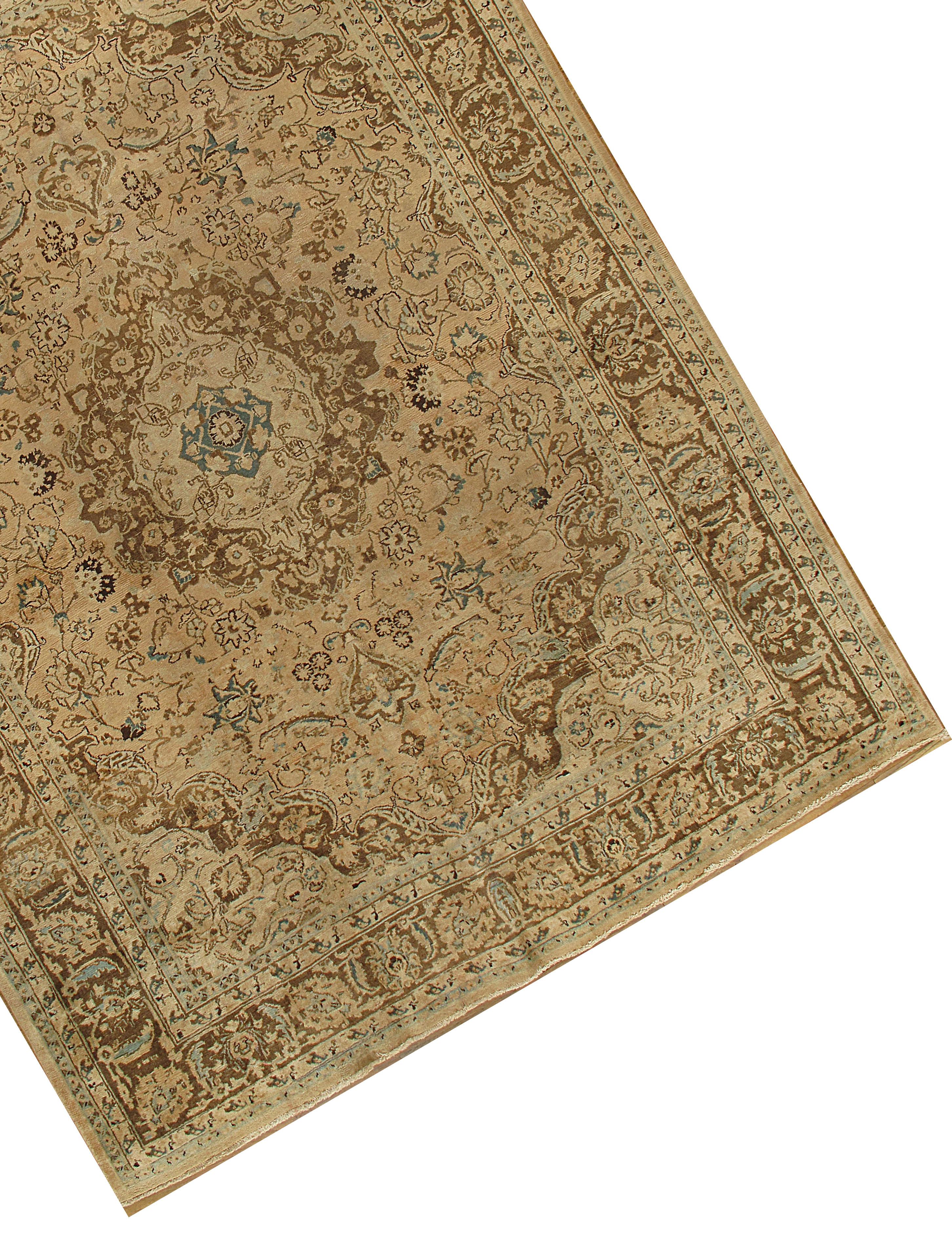 Persischer Meshad-Teppich im Vintage-Stil 8' x 10' im Zustand „Gut“ im Angebot in New York, NY