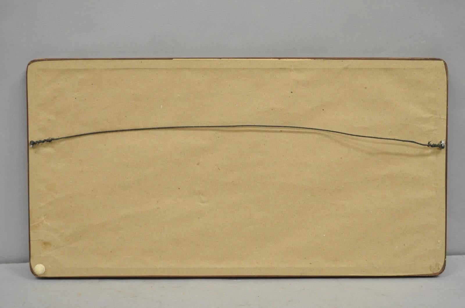 Miniatura persiana d'epoca incorniciata e dipinta a mano con scene di villaggi in 3 parti su osso in vendita 2