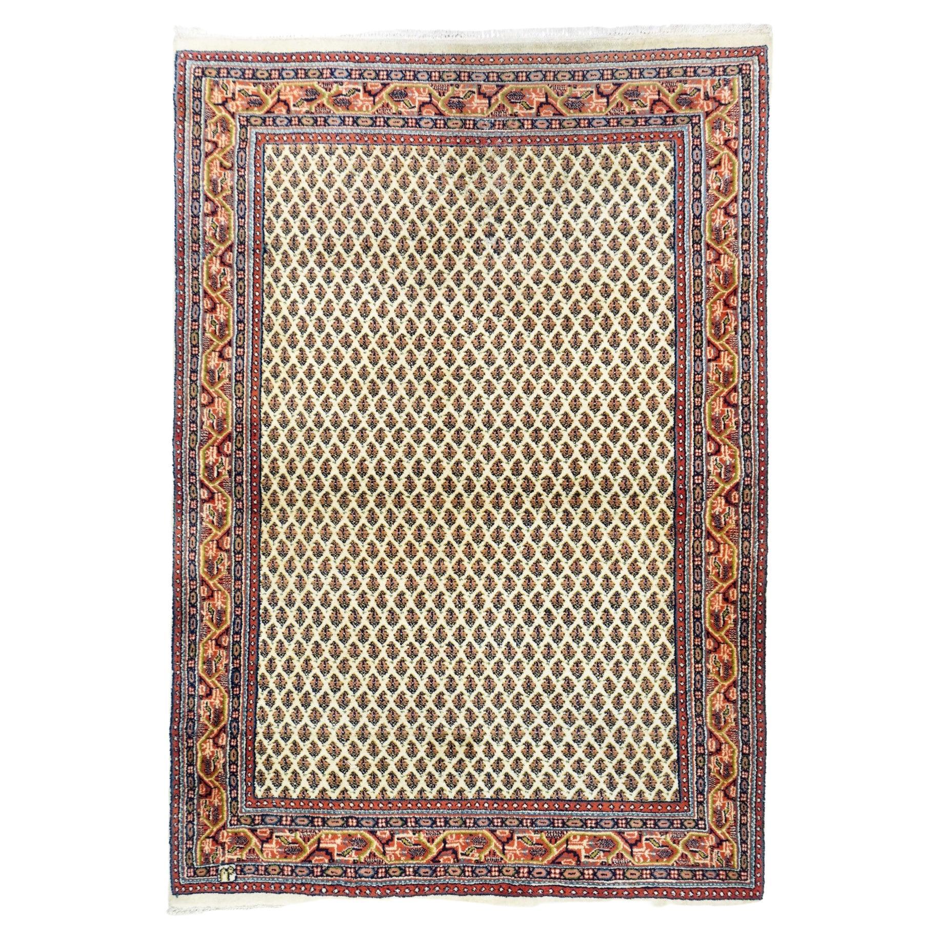 Vintage Persian Mir Rug For Sale