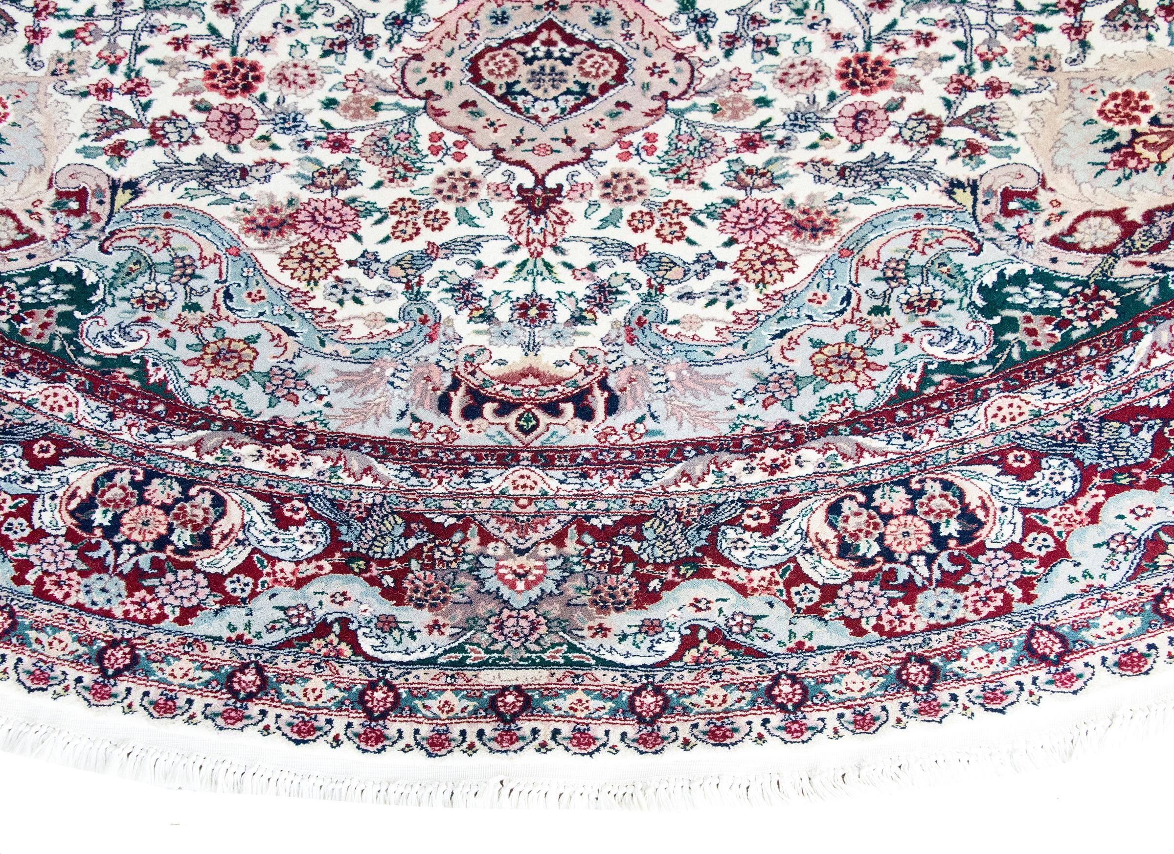 Wool Vintage Persian Moud Rug For Sale