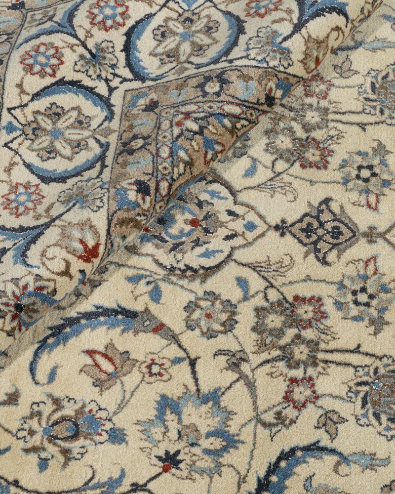 Vintage Persian Nain Area Rug 5'3 x 8'11 im Angebot 2