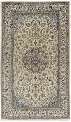 Vintage Persian Nain Area Rug 5'3 x 8'11