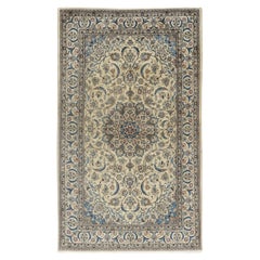 Retro Persian Nain Area Rug 5'3 x 8'11