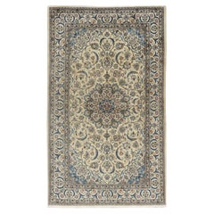 Vintage Persian Nain Area Rug 5'3 x 8'11