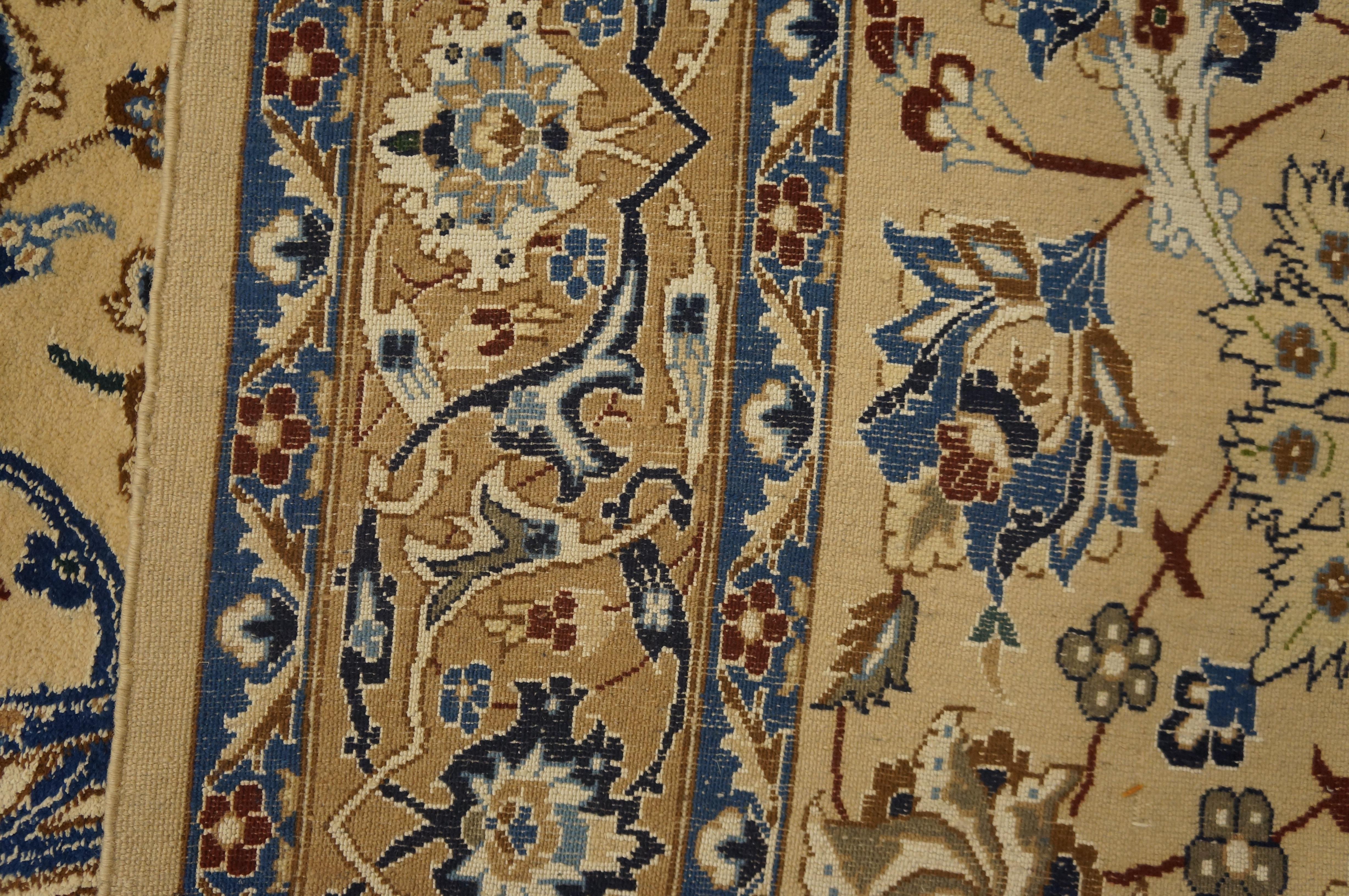 Mid 20th Century Persian Nain Carpet ( 19' 6