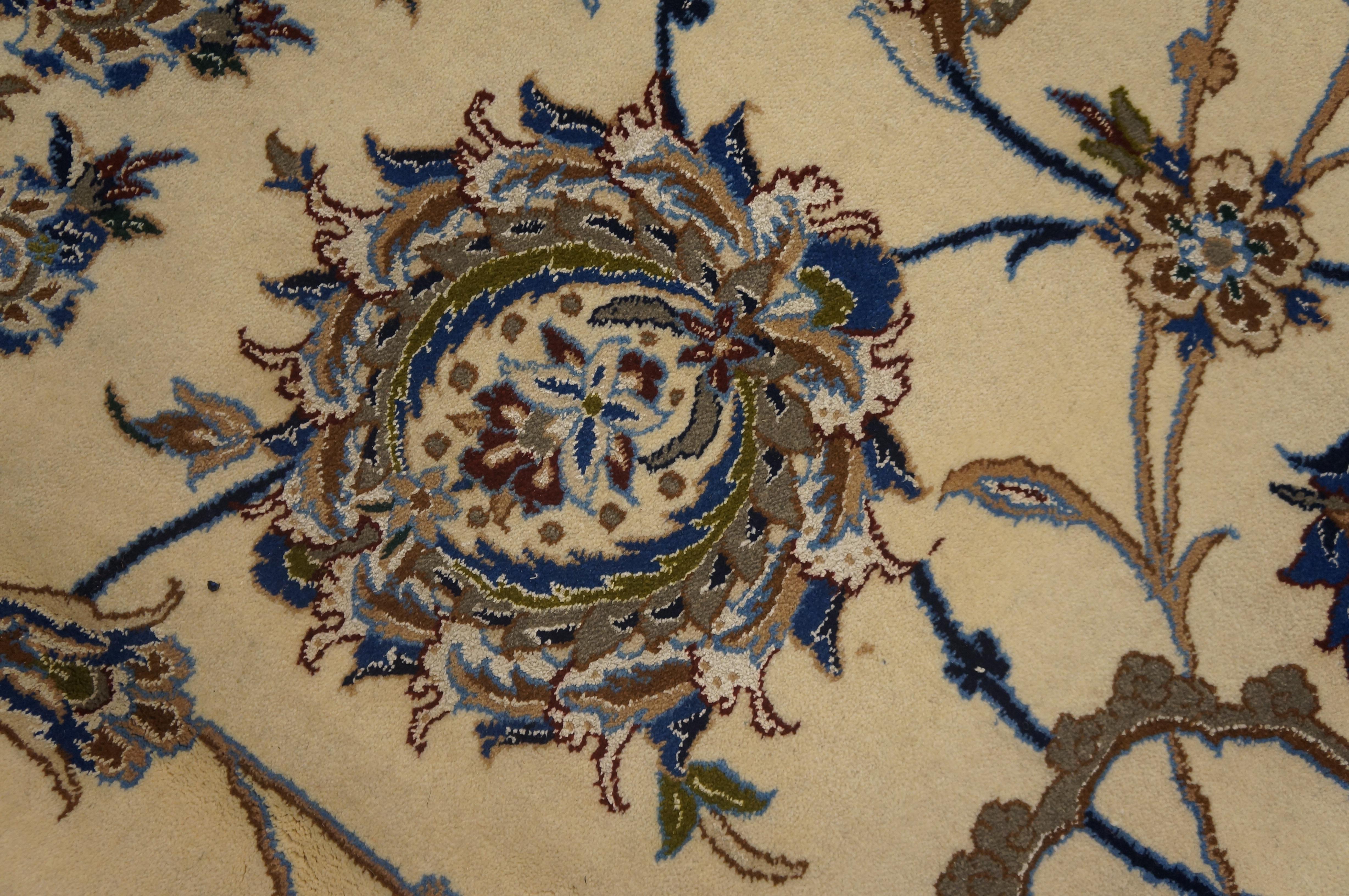 Mid-20th Century Mid 20th Century Persian Nain Carpet ( 19' 6