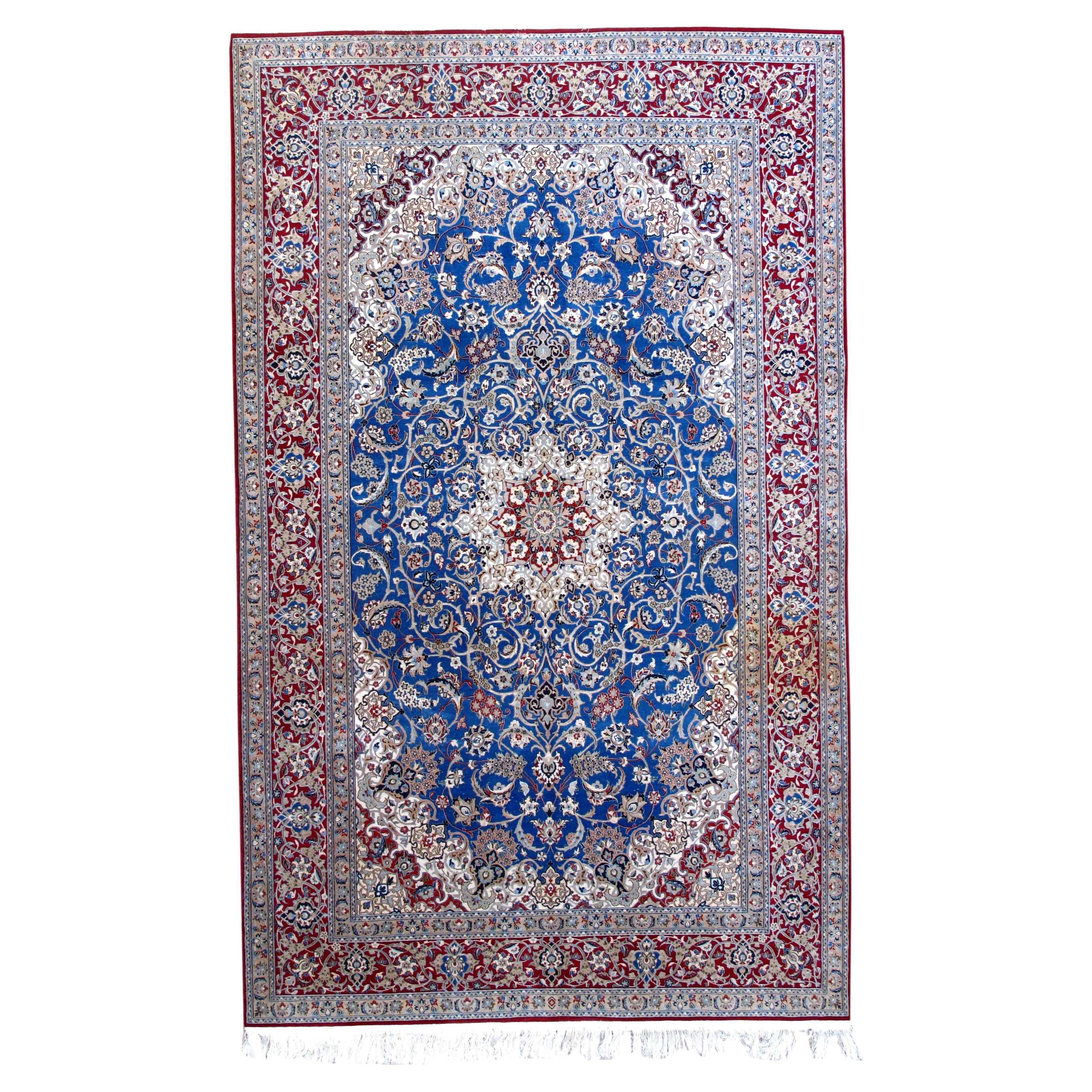 Vintage Persian Nain Rug 5'0'' x 8'3''