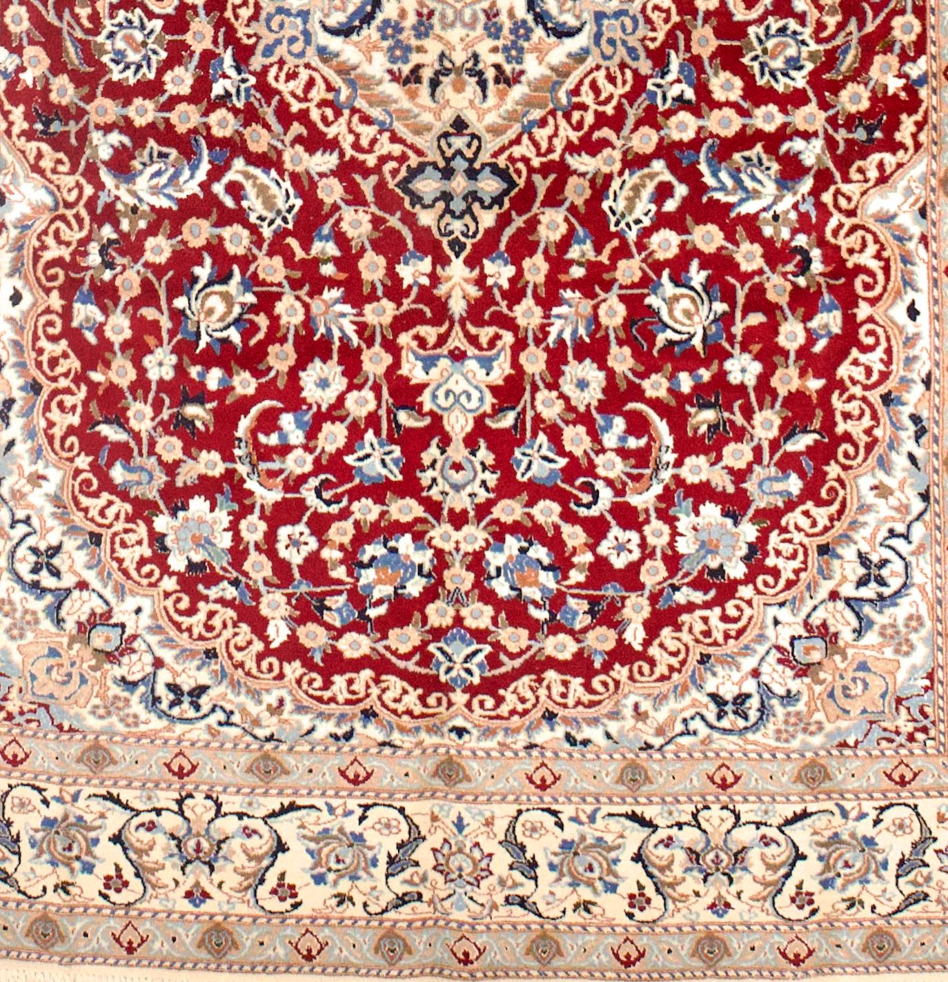 Vintage Persisch Nain Teppich 6'7 x 10'3