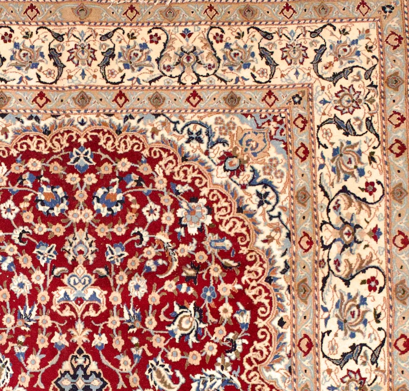 Vintage Persisch Nain Teppich 6'7 x 10'3