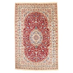 Vintage Persian Nain Rug 6’7” x 10’3"