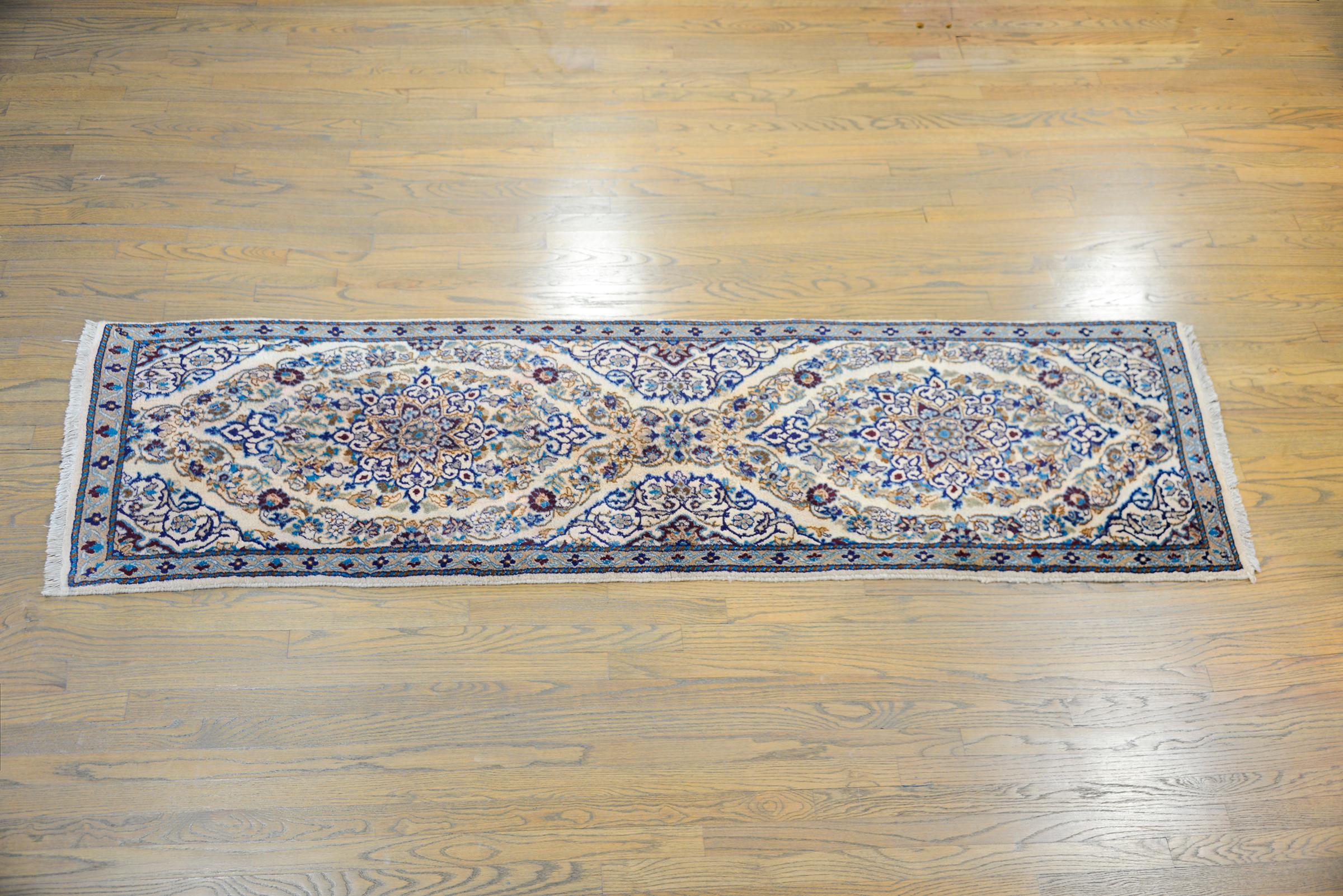 Vintage Persian Nain Rug 4