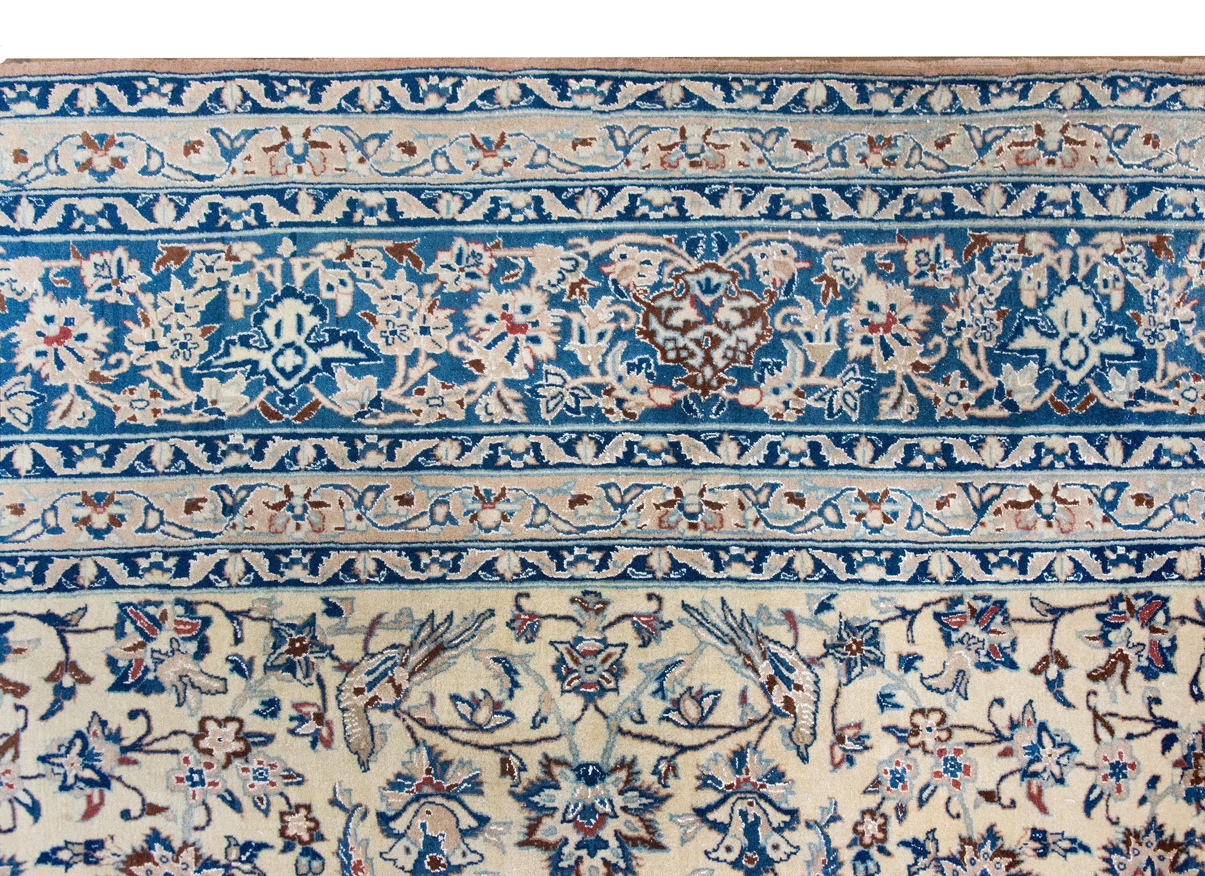 Vintage Persian Nain Rug For Sale 6