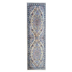 Vintage Persian Nain Rug