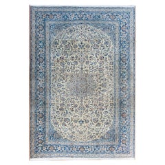Vintage Persian Nain Rug