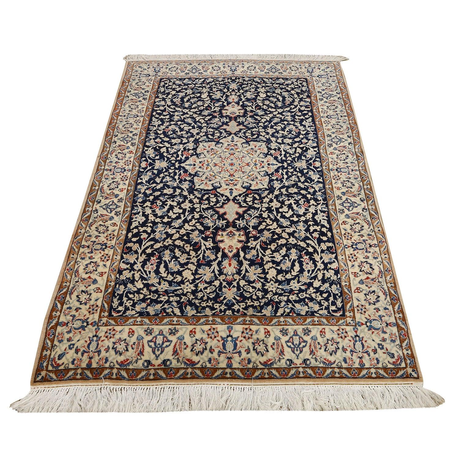 Naein rugs, hailing from the small city of Naein in central Iran, are celebrated for their refined craftsmanship, elegant designs, and exceptional quality. Handwoven by skilled artisans, these rugs combine the best of Persian tradition with subtle,