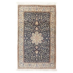 Vintage Persian Nain Rug in - Size: 6'2x3'7