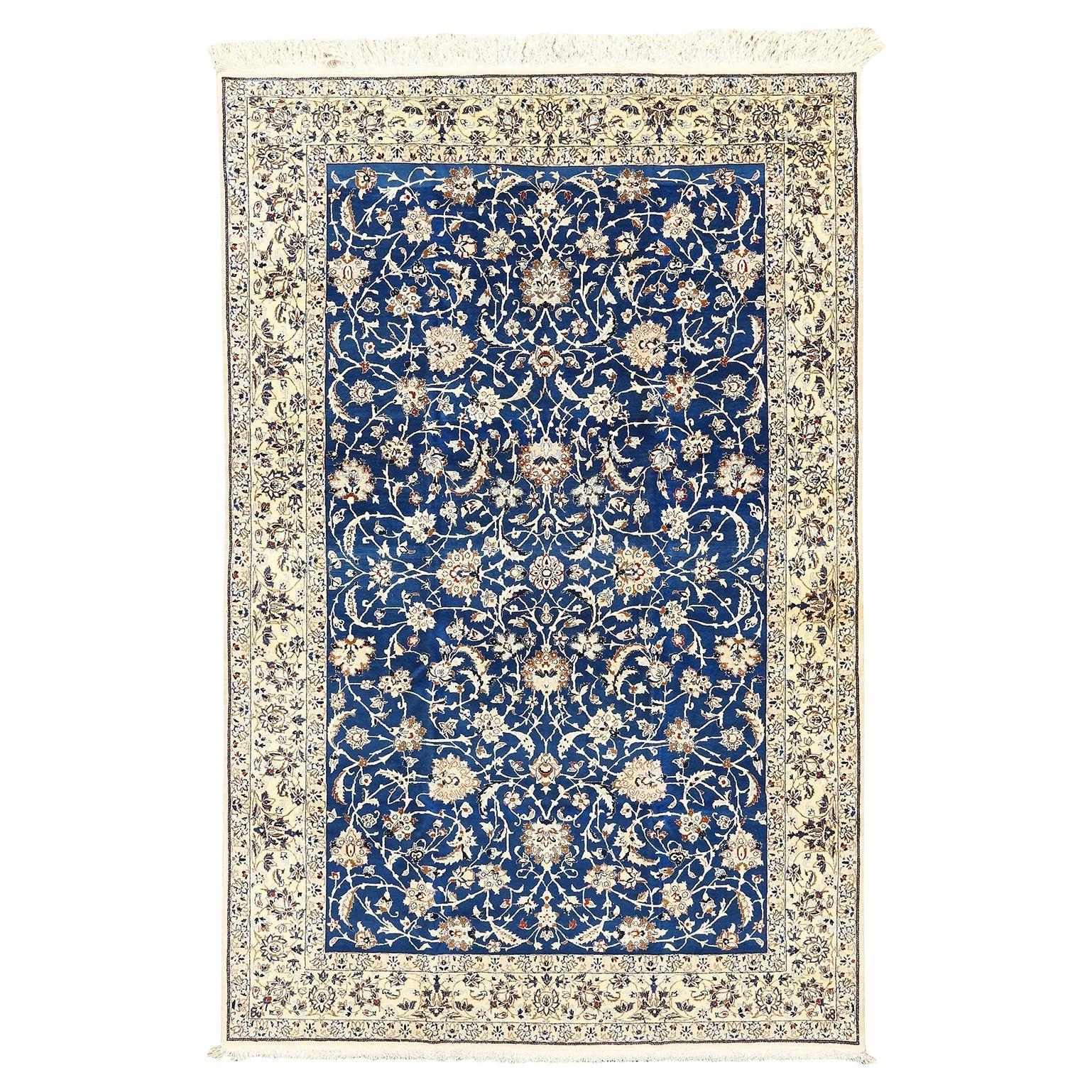 Vintage Persian Nain Rug - Size: 8'2x5'5