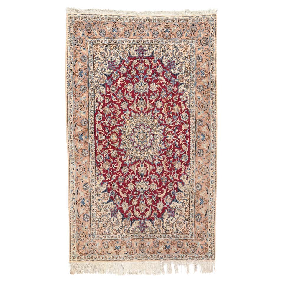Vintage Persian Nain Rug For Sale at 1stDibs
