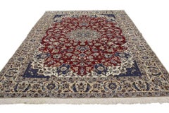 Vintage Persian Nain Rug with Federal Colonial Style