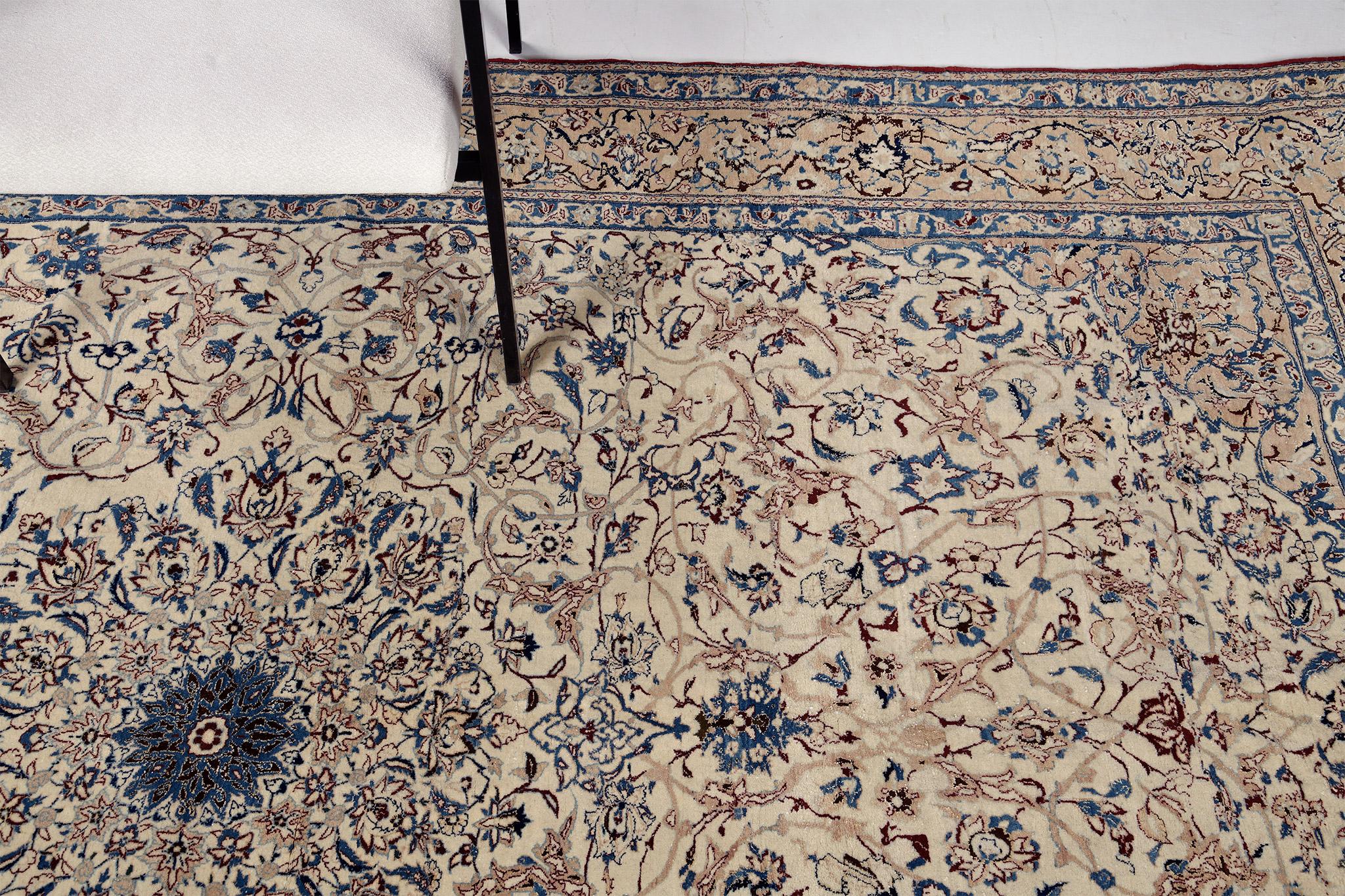 Vintage Persian Nain Toudeshk For Sale 1
