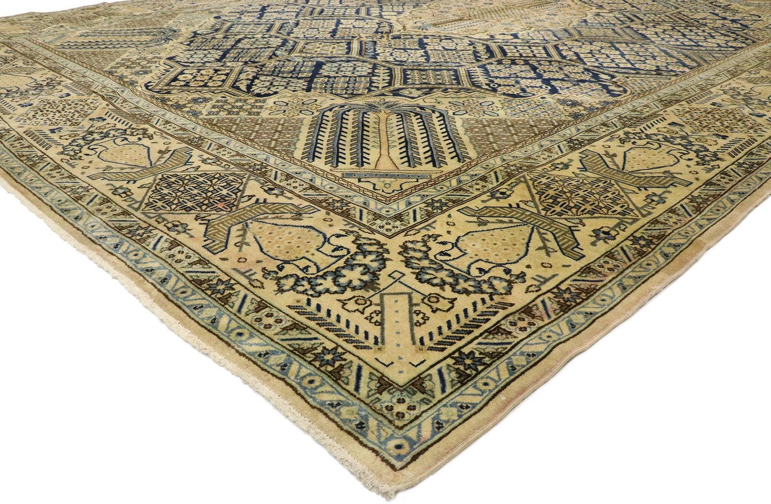 Vintage Persian Najafabad Rug With Joshegan Design And French Country Style For Sale At 1stdibs