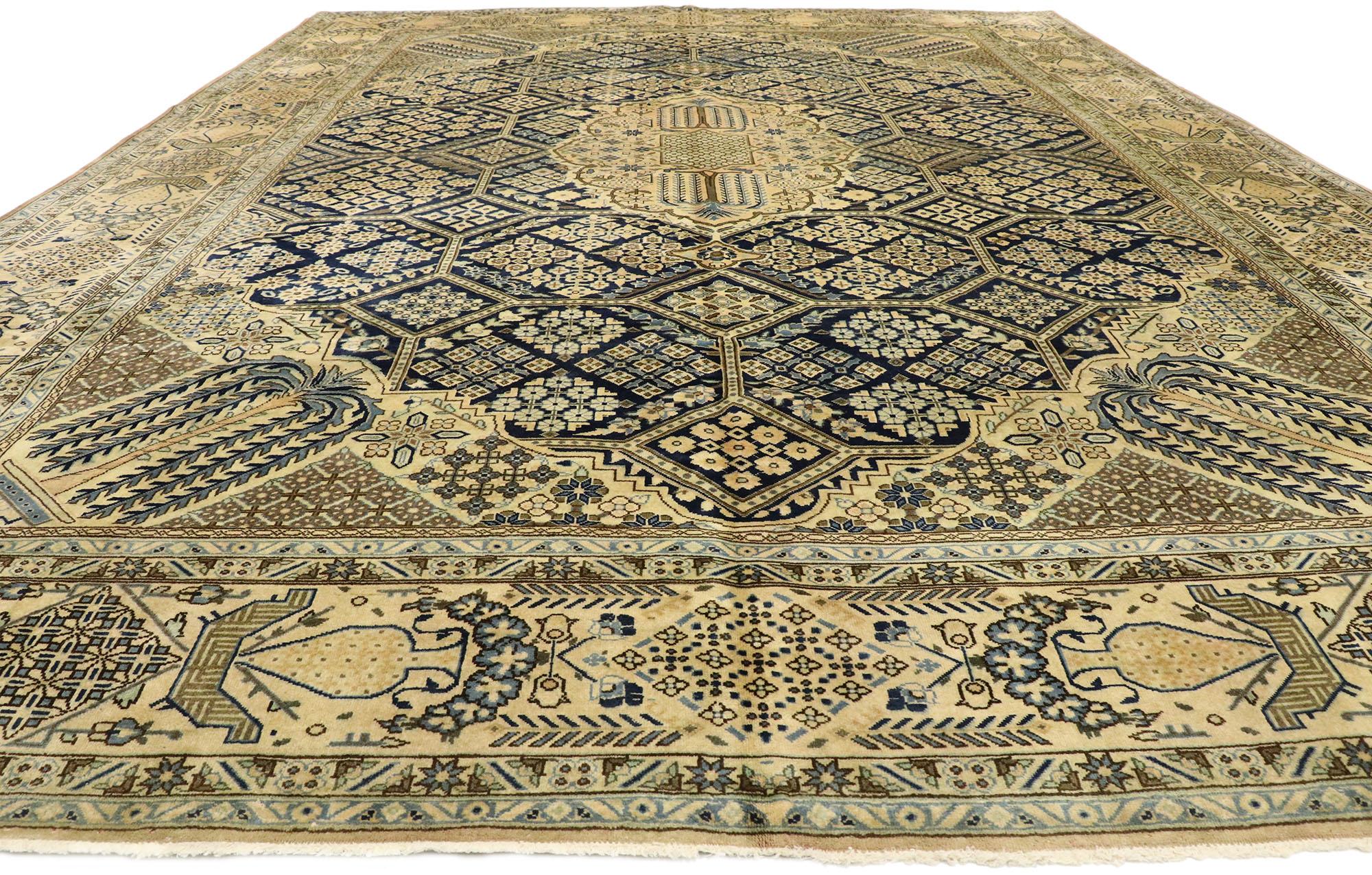 Persischer Najafabad-Teppich im Landhausstil mit Joshegan-Design und französischem Landhausstil (Französische Provence) im Angebot