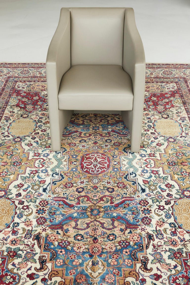 Natanz Rug Vintage Persian Natanz Rug For Sale at 1stDibs