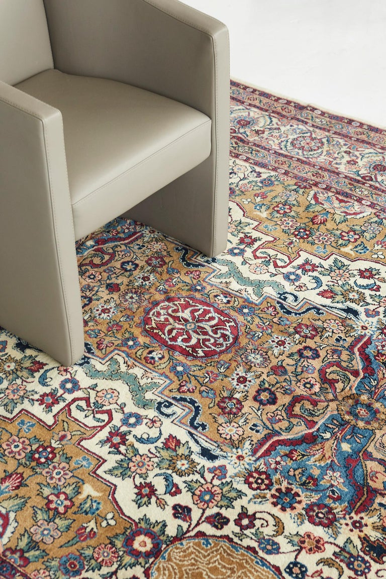 Natanz Rug Vintage Persian Natanz Rug For Sale at 1stDibs