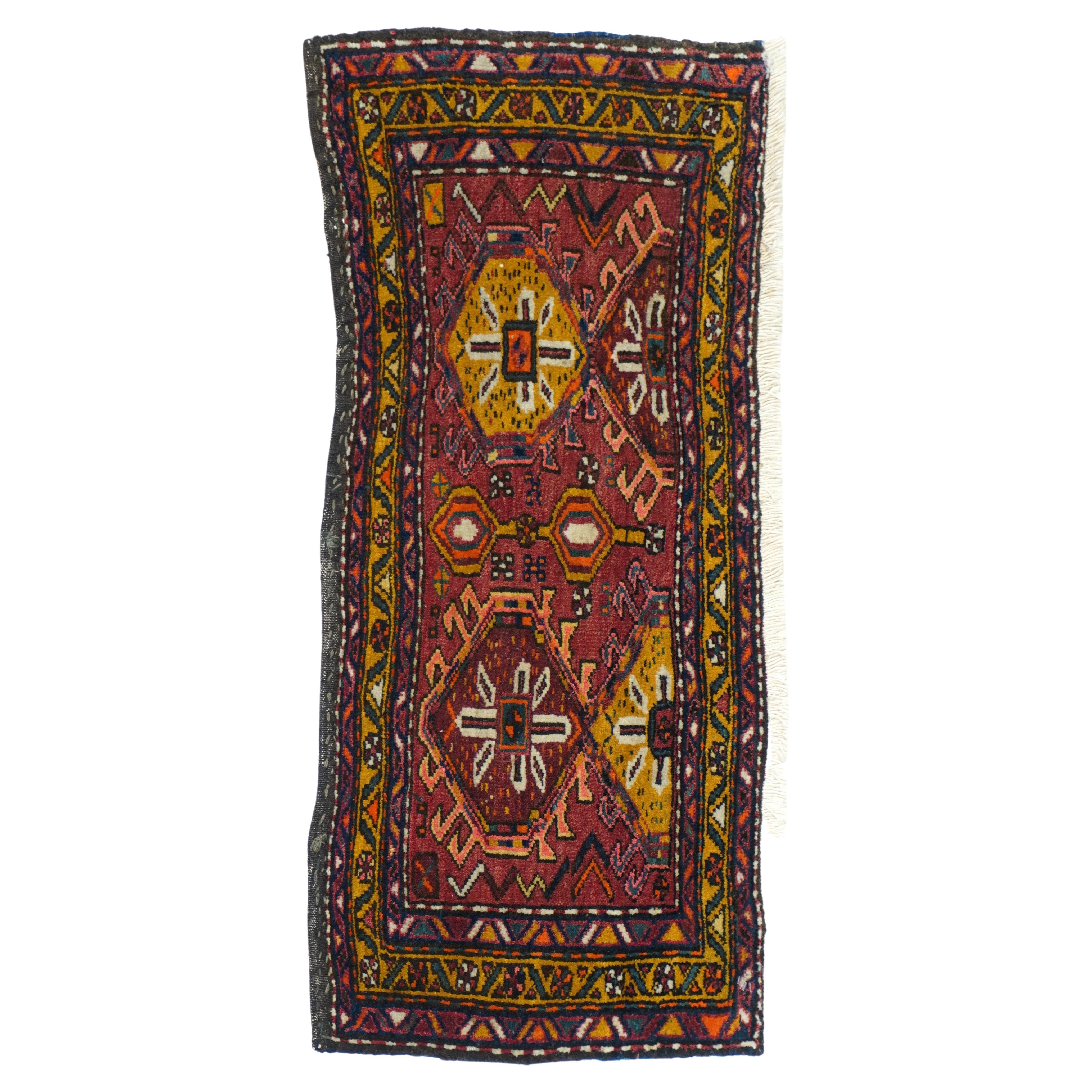 Vintage Afghan Teppich 1'6'' x 3'7''