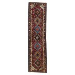 Persischer Shiraz-Teppich im Vintage-Stil, Stammeskunst-Enchantment trifft Nomaden-Charm