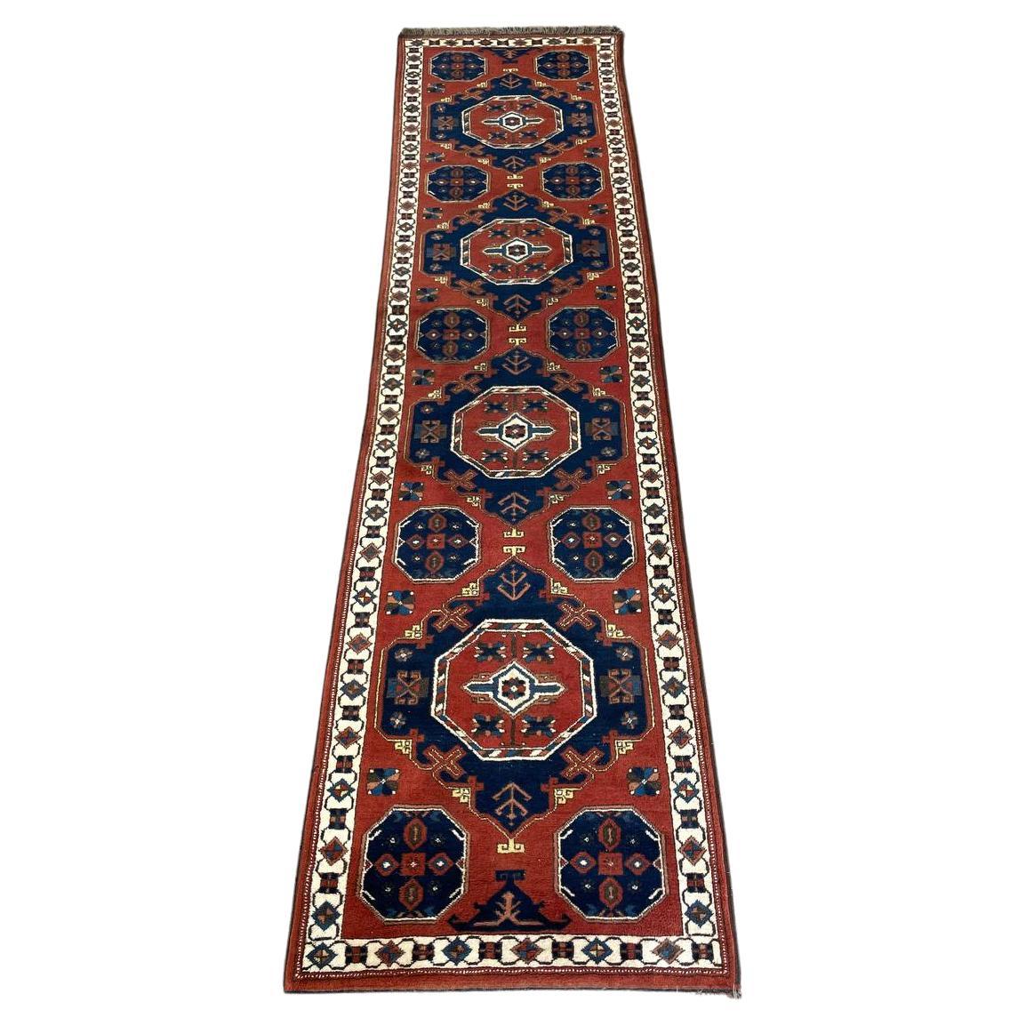 Vintage Persian Oriental Handmade Wool Carpet Rug