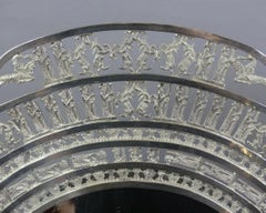 Vintage Persian Persepolis Motif Silver Table Mirror